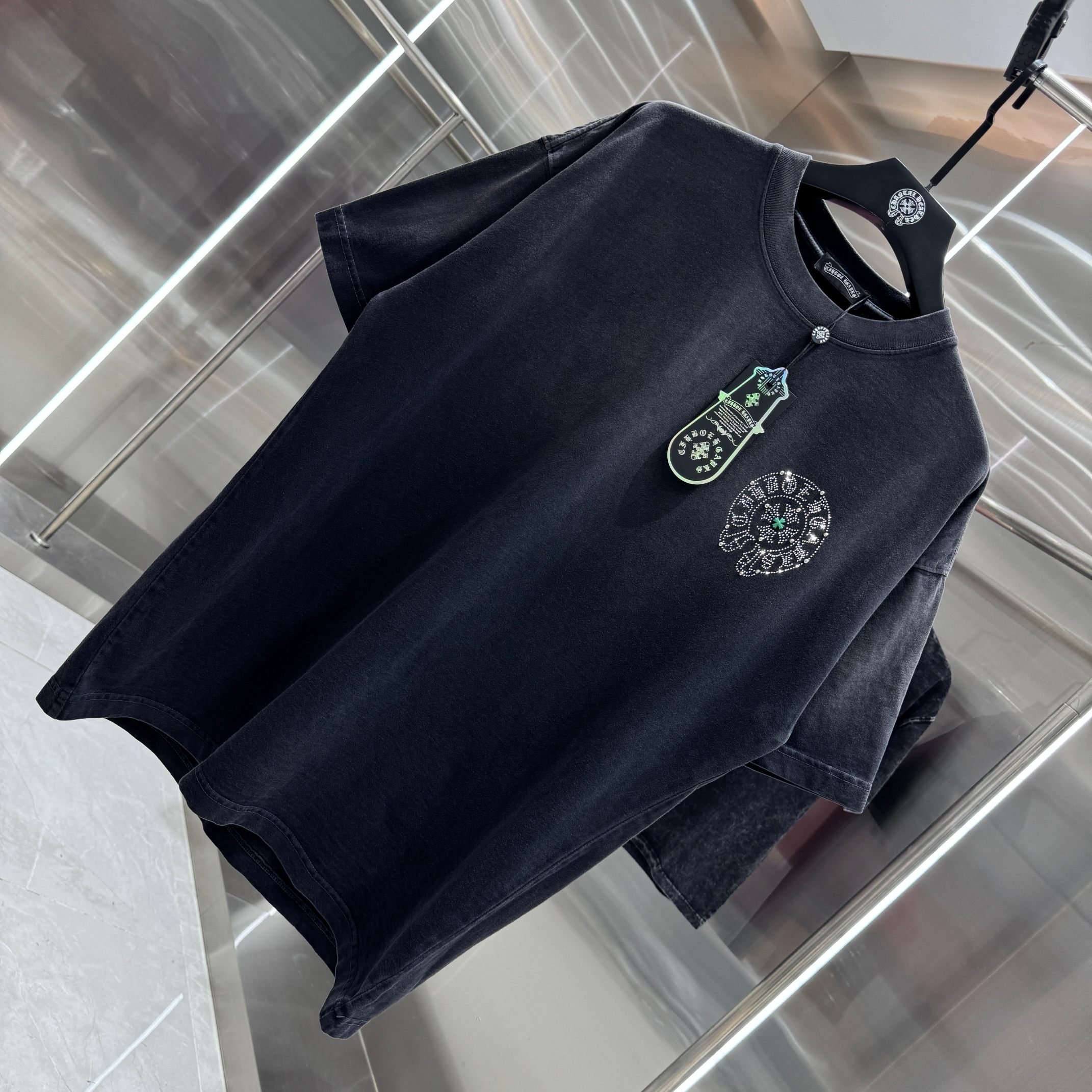 Chrome Hearts 克罗心 CH 春夏新款 2026 重工进口钻烫钻绣工艺短袖T恤 重工面料320克重