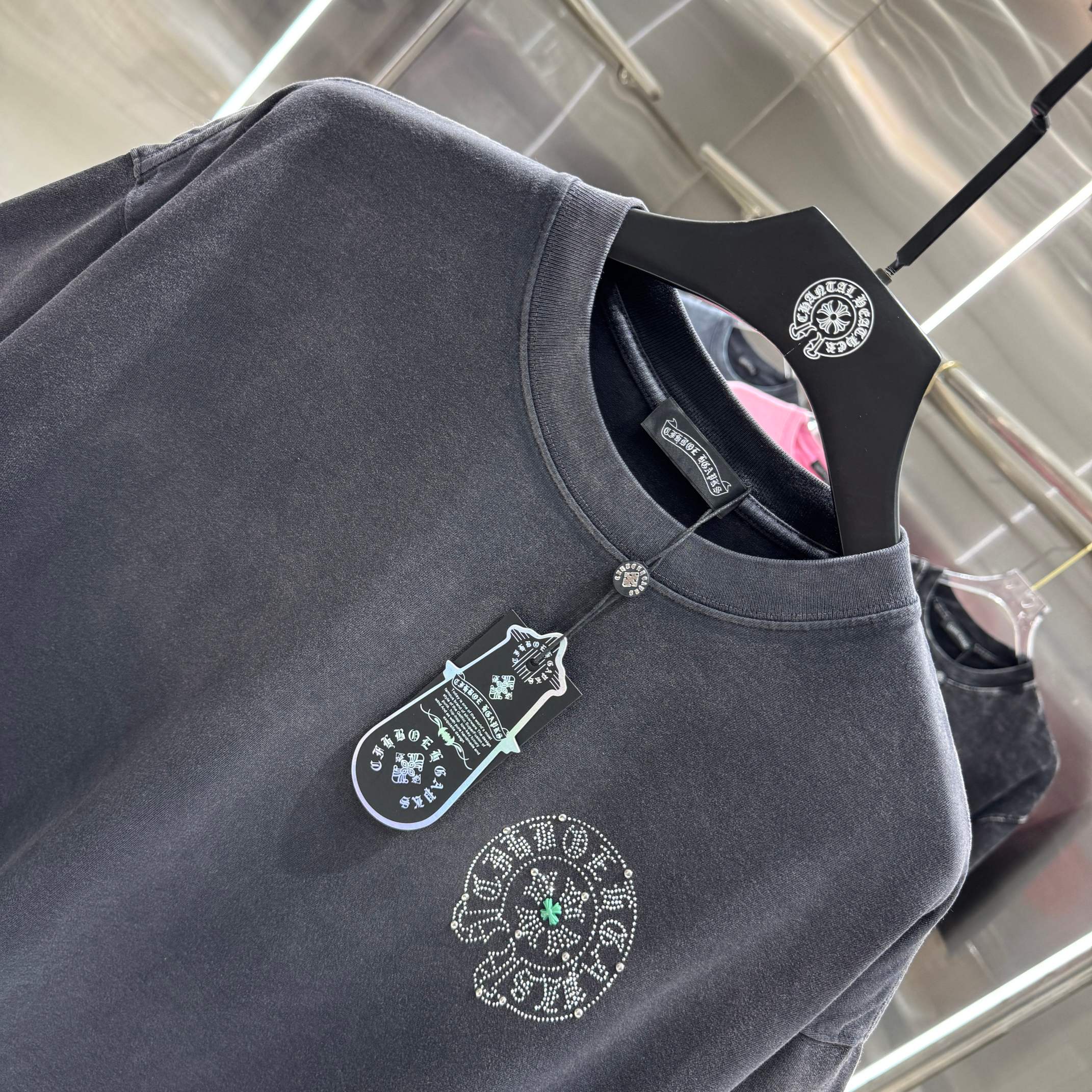 Chrome Hearts 克罗心 CH 春夏新款 2026 重工进口钻烫钻绣工艺短袖T恤 重工面料320克重