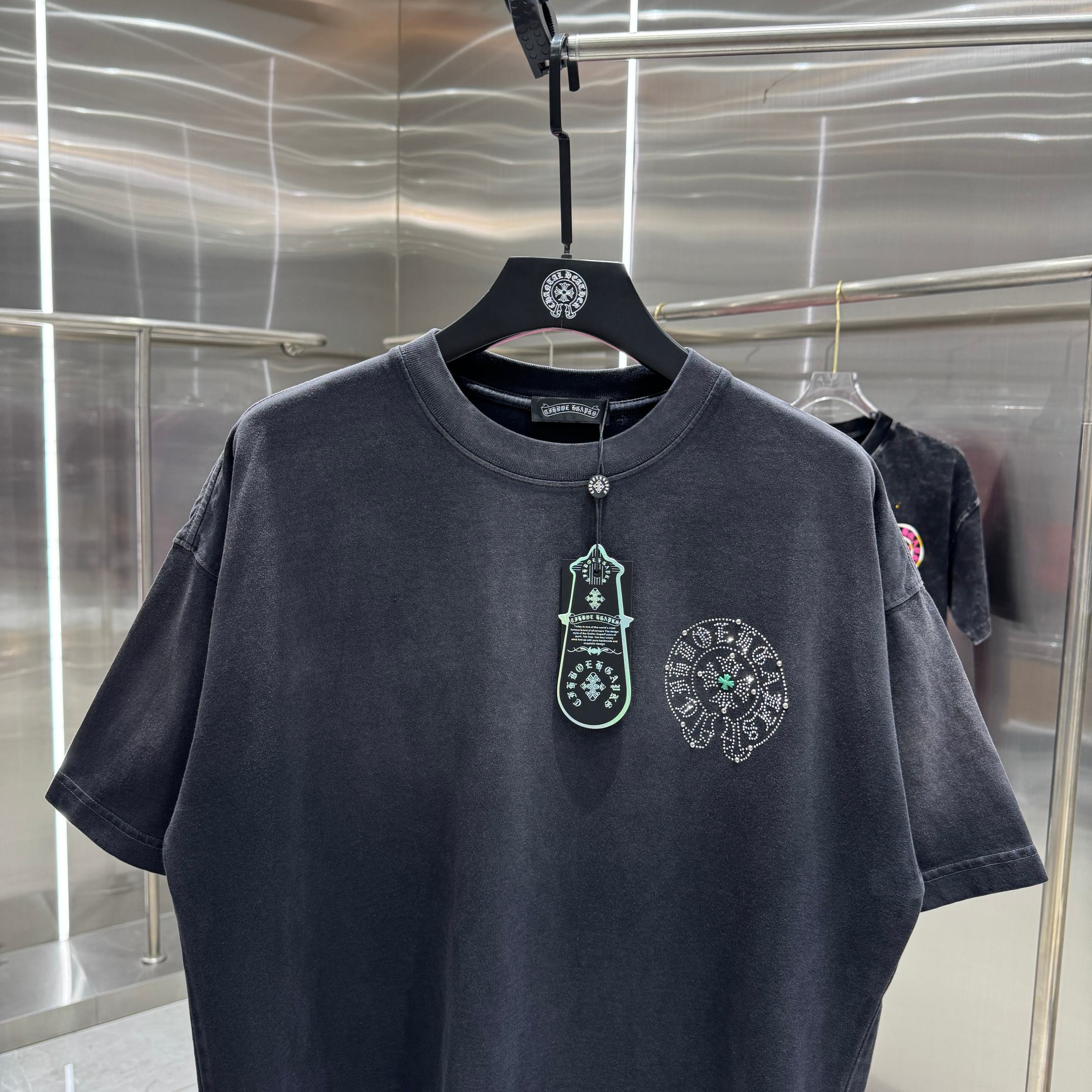 Chrome Hearts 克罗心 CH 春夏新款 2026 重工进口钻烫钻绣工艺短袖T恤 重工面料320克重