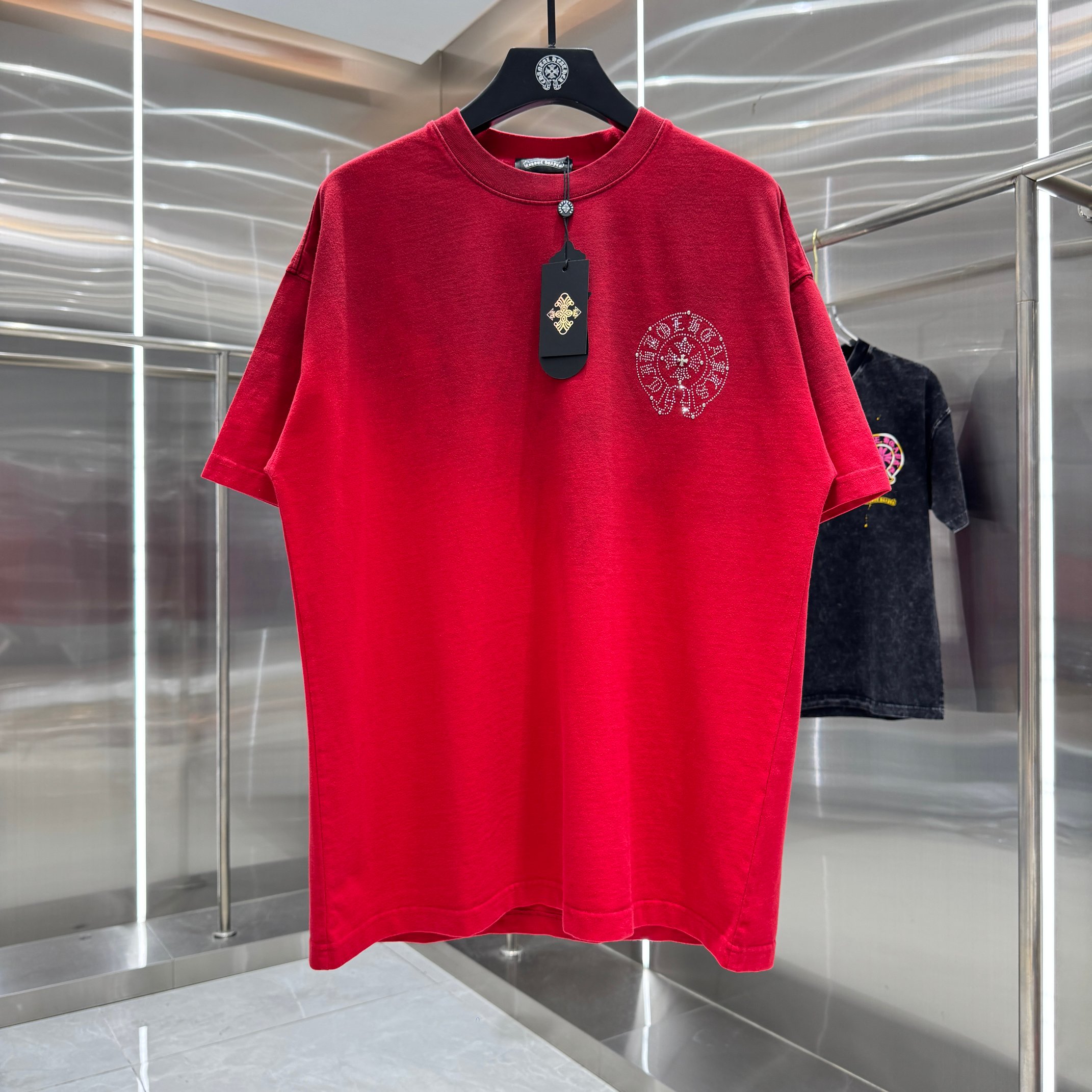 Chrome Hearts 克罗心 CH 春夏新款 2026 重工进口钻烫钻绣工艺短袖T恤 重工面料320克重