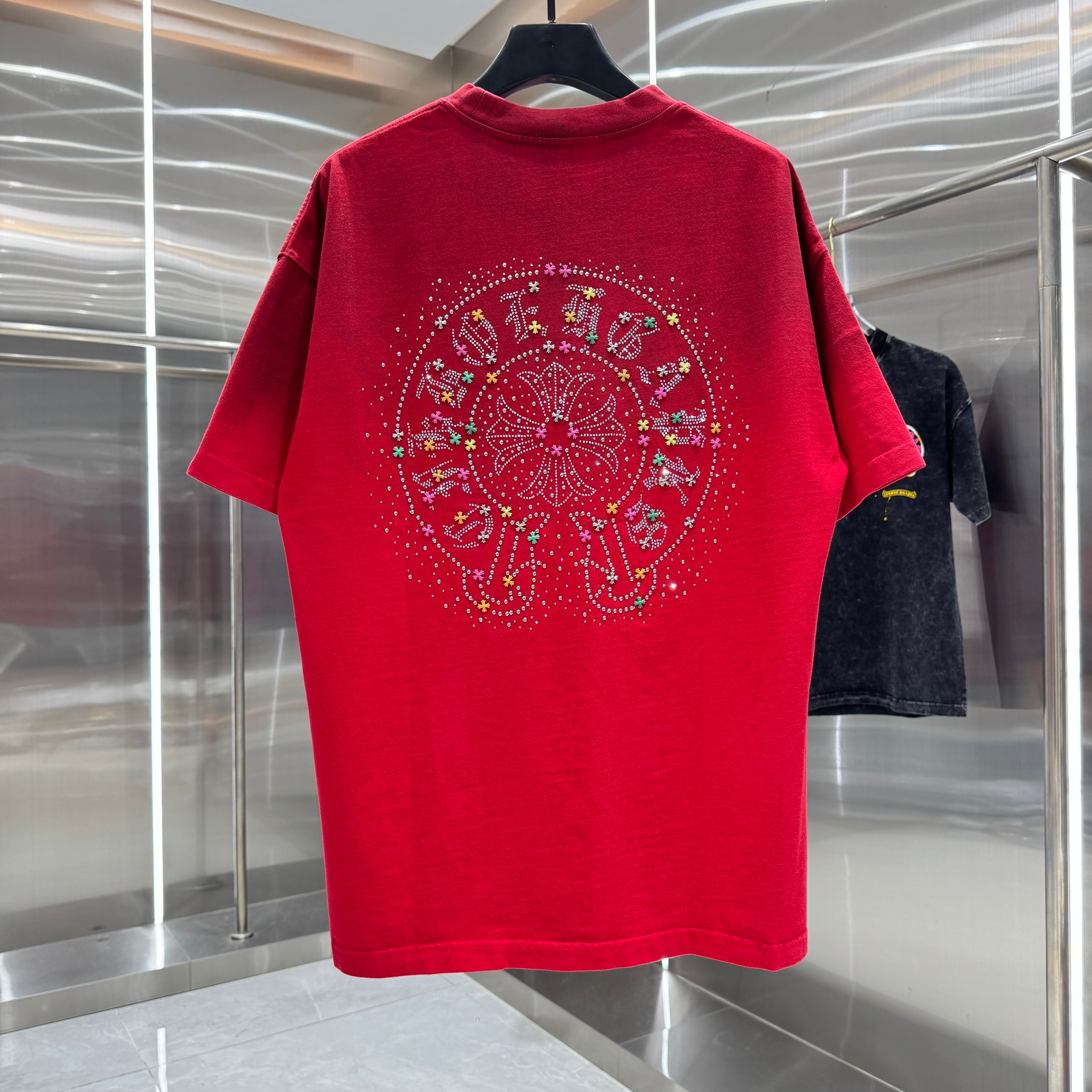 Chrome Hearts 克罗心 CH 春夏新款 2026 重工进口钻烫钻绣工艺短袖T恤 重工面料320克重