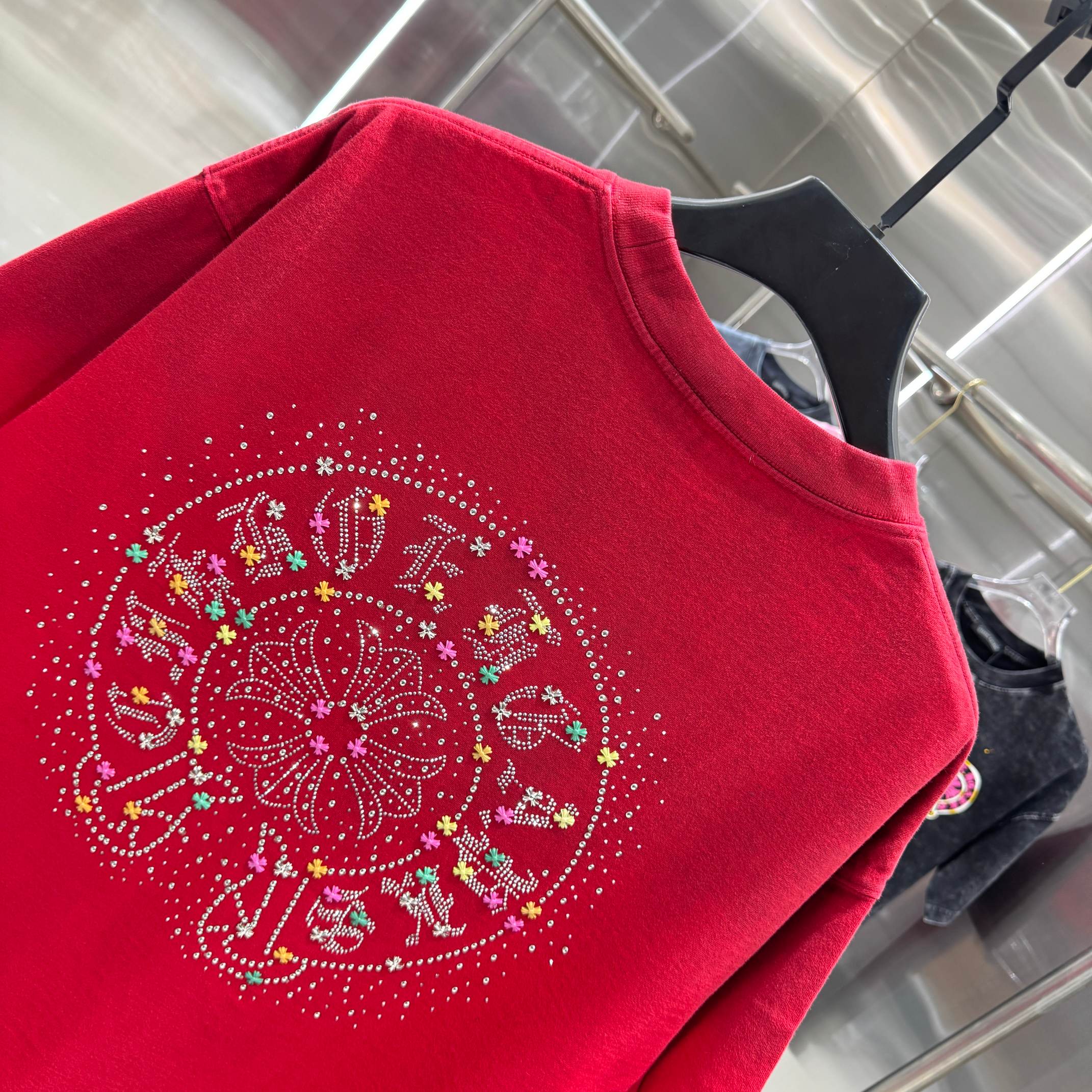 Chrome Hearts 克罗心 CH 春夏新款 2026 重工进口钻烫钻绣工艺短袖T恤 重工面料320克重