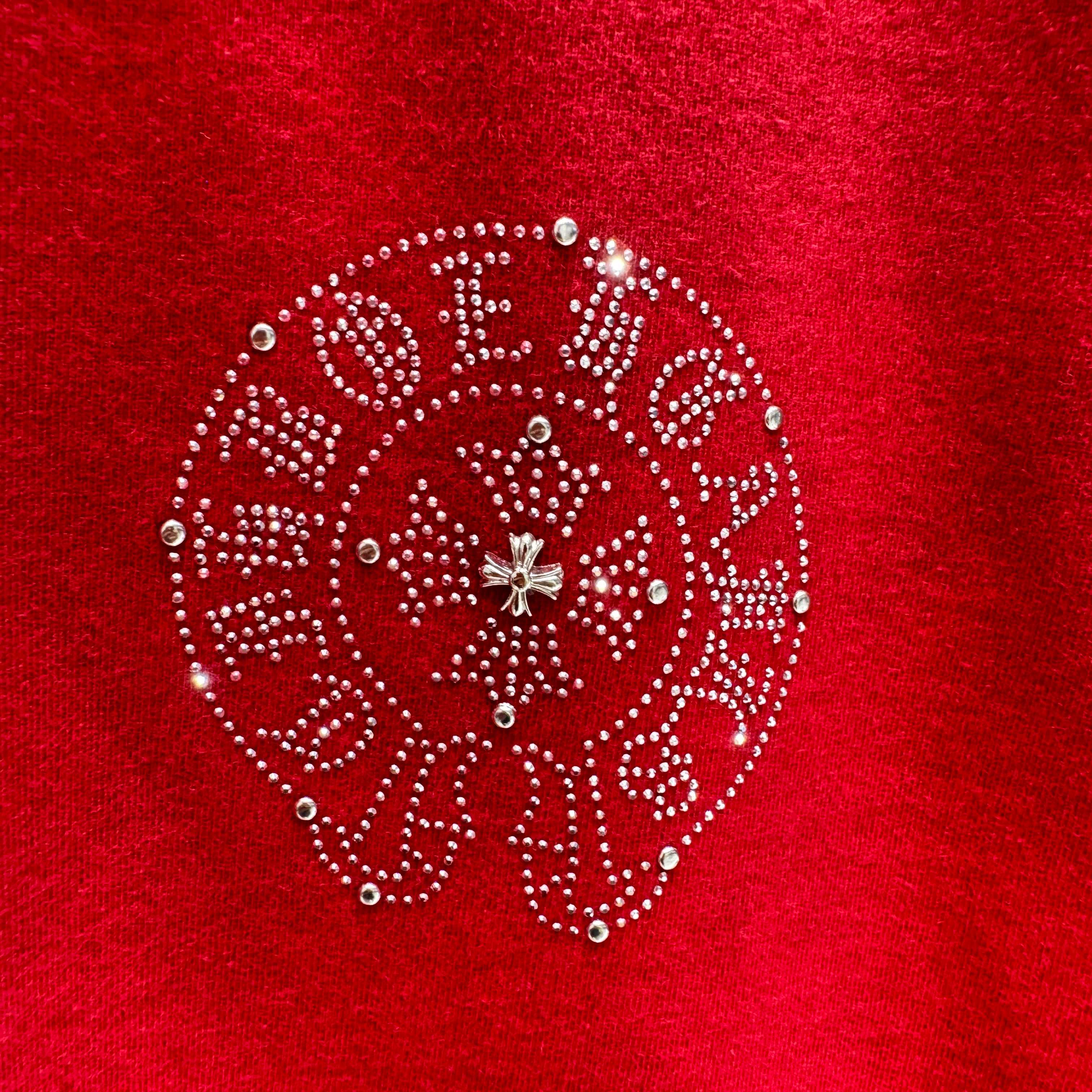 Chrome Hearts 克罗心 CH 春夏新款 2026 重工进口钻烫钻绣工艺短袖T恤 重工面料320克重