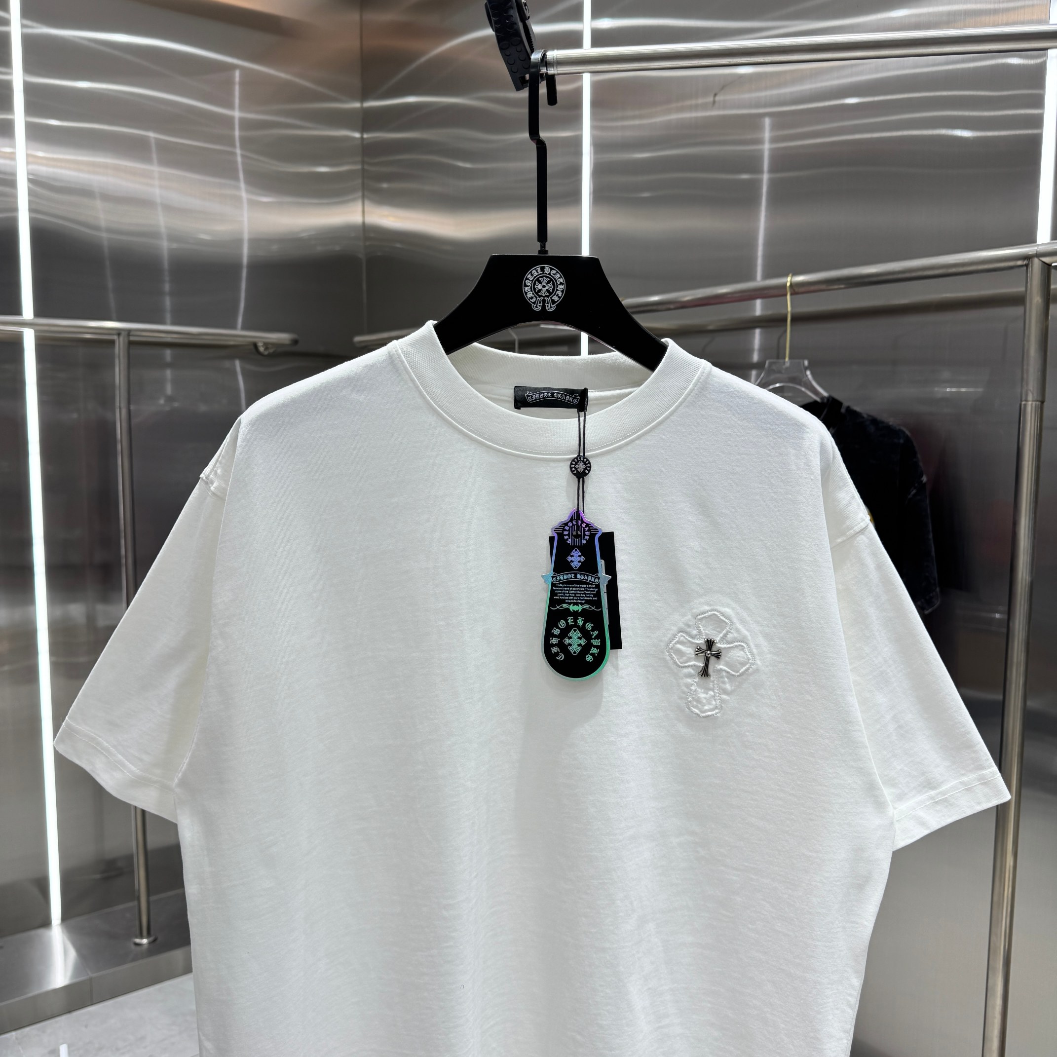 Chrome Hearts 克罗心 CH 春夏新款 2026 重工水洗贴布绣 万针刺绣工艺短袖T恤 重工面料300克重