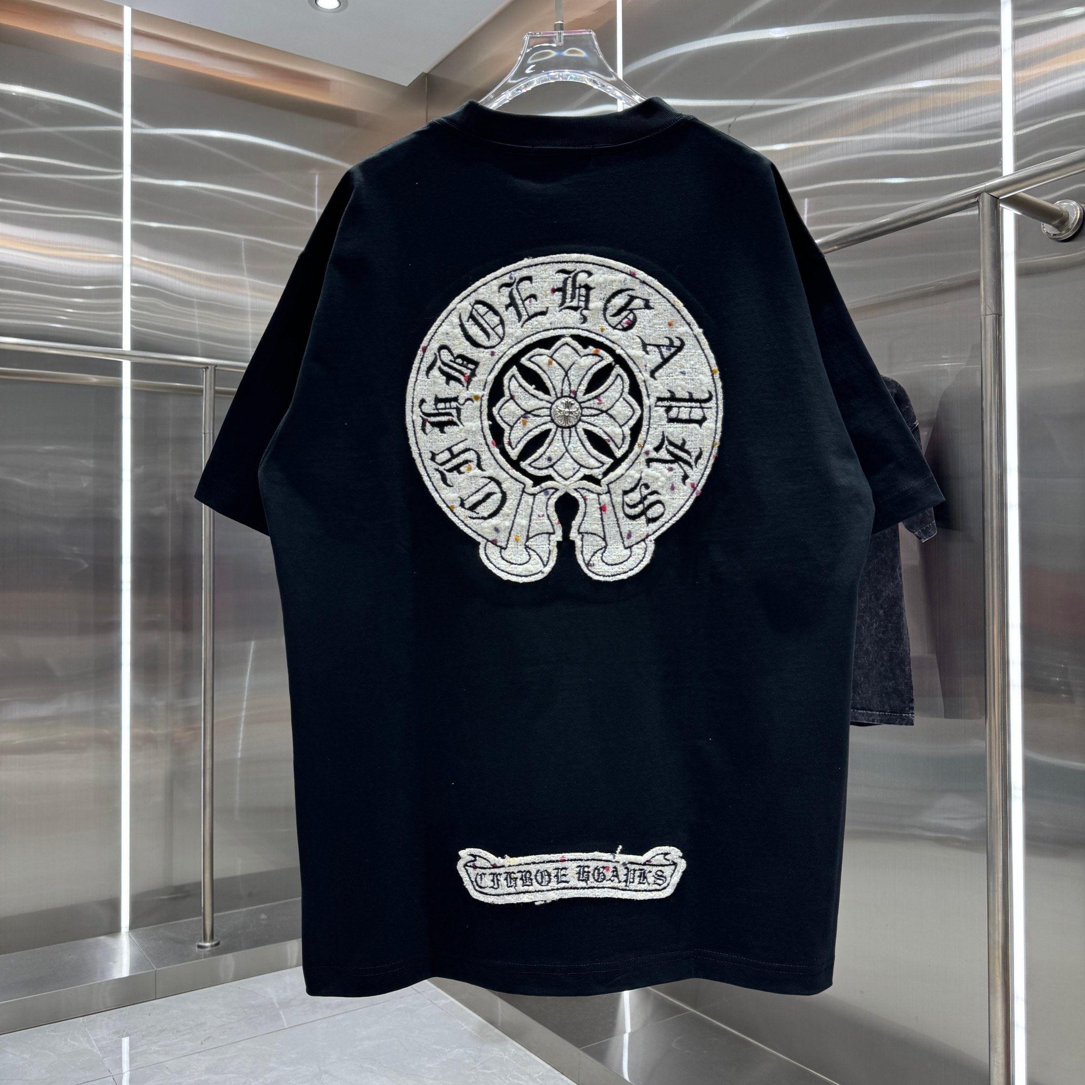 Chrome Hearts 克罗心 CH 春夏新款 2026 重工小香风贴布绣花工艺短袖T恤 重工面料300克重