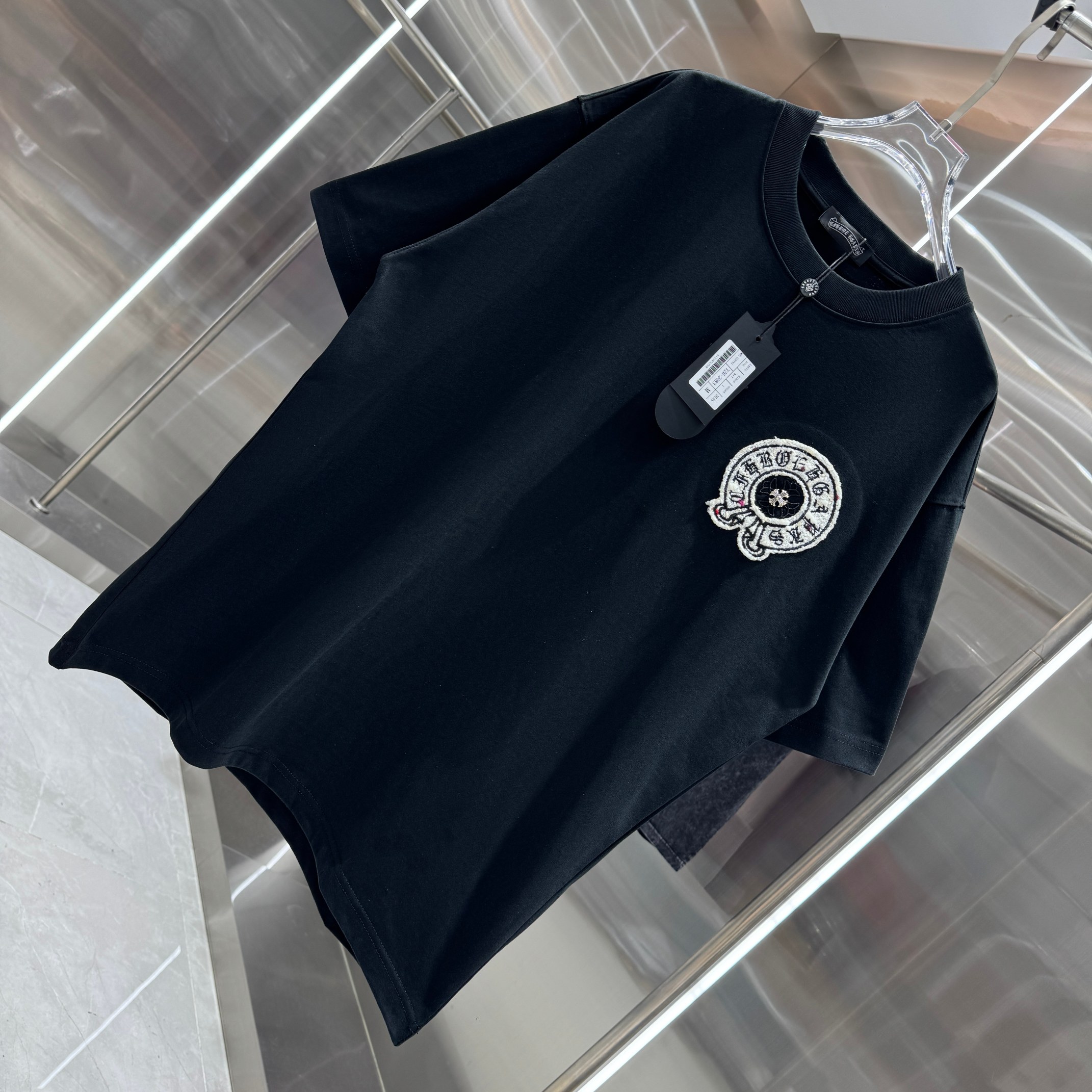 Chrome Hearts 克罗心 CH 春夏新款 2026 重工小香风贴布绣花工艺短袖T恤 重工面料300克重