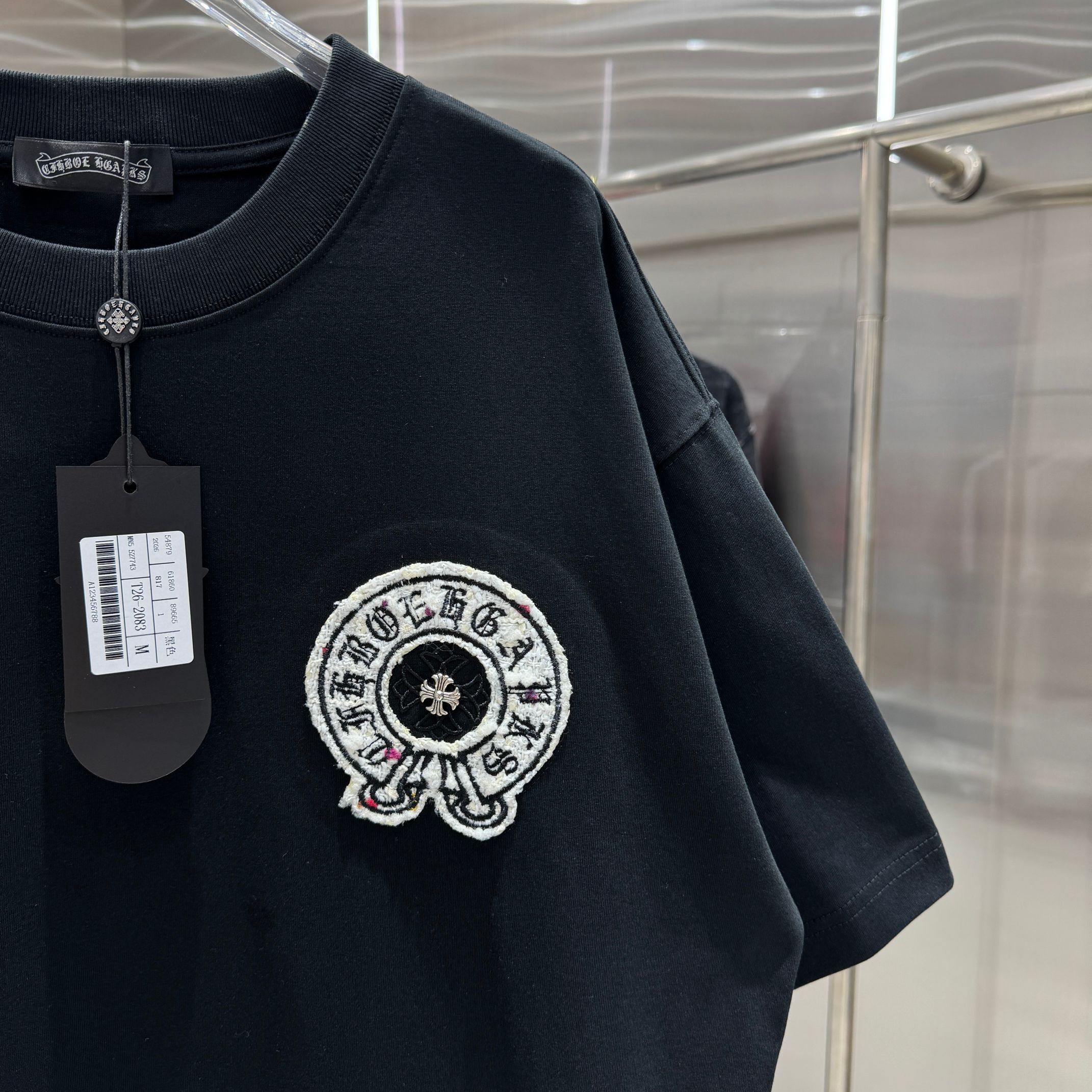 Chrome Hearts 克罗心 CH 春夏新款 2026 重工小香风贴布绣花工艺短袖T恤 重工面料300克重
