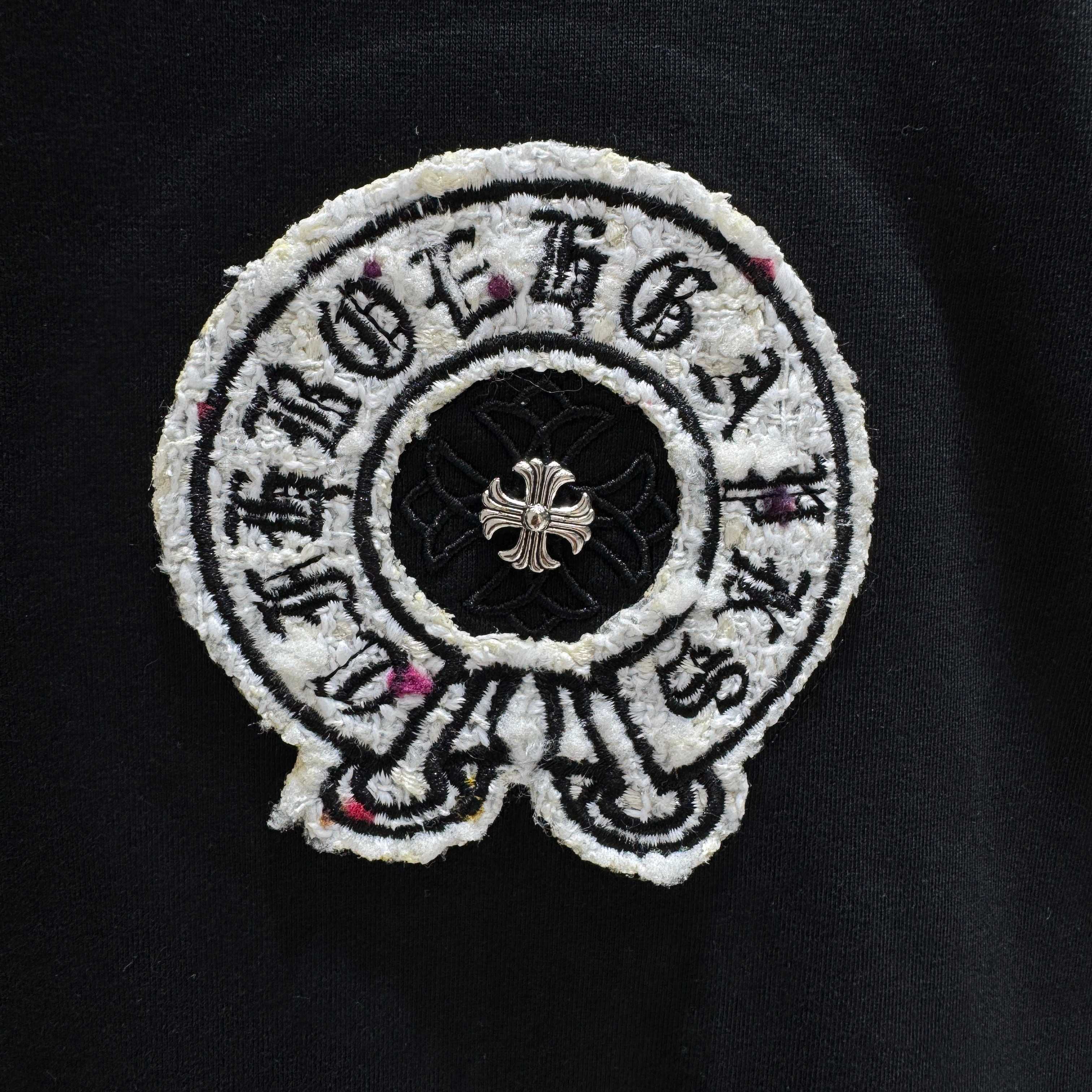 Chrome Hearts 克罗心 CH 春夏新款 2026 重工小香风贴布绣花工艺短袖T恤 重工面料300克重