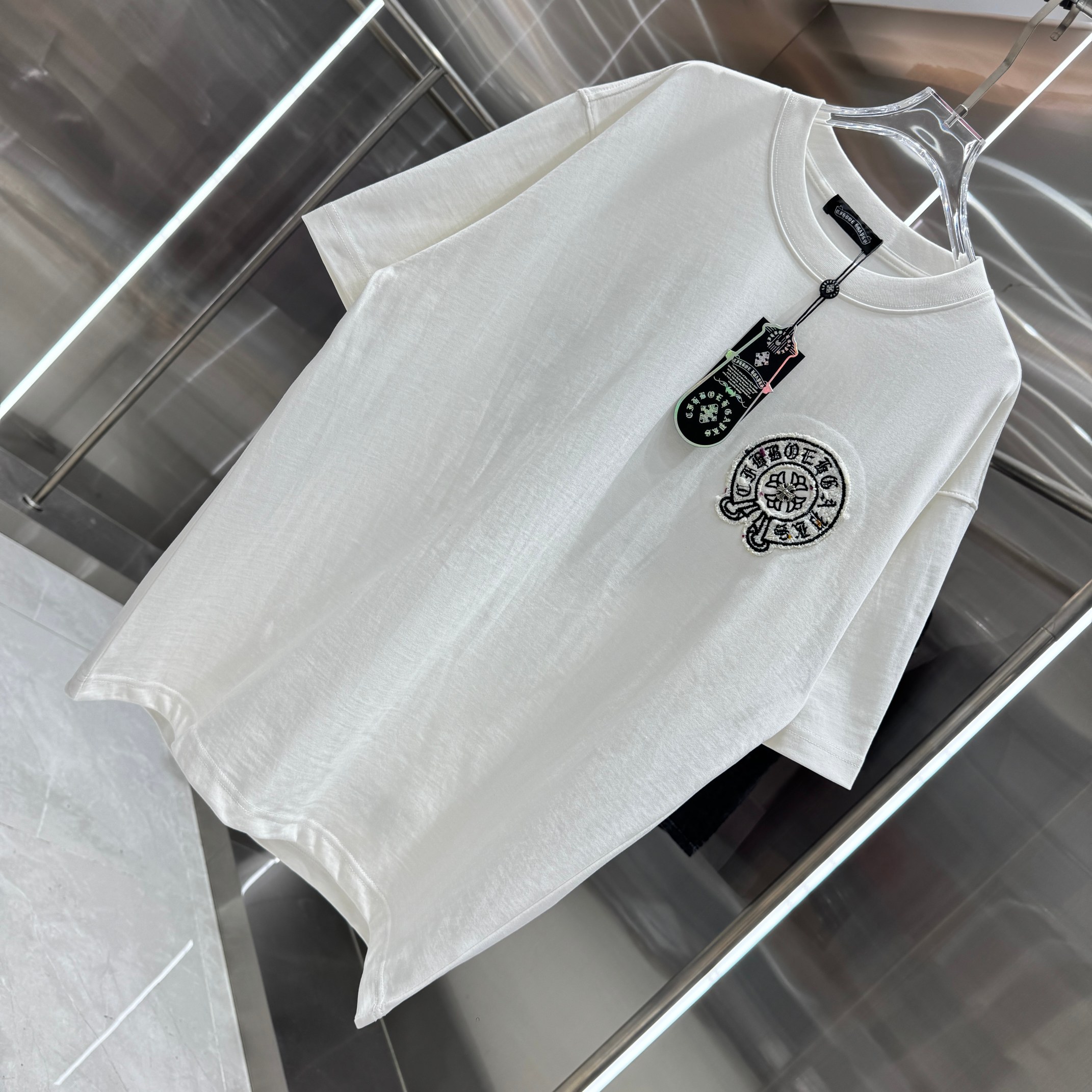 Chrome Hearts 克罗心 CH 春夏新款 2026 重工小香风贴布绣花工艺短袖T恤 重工面料300克重