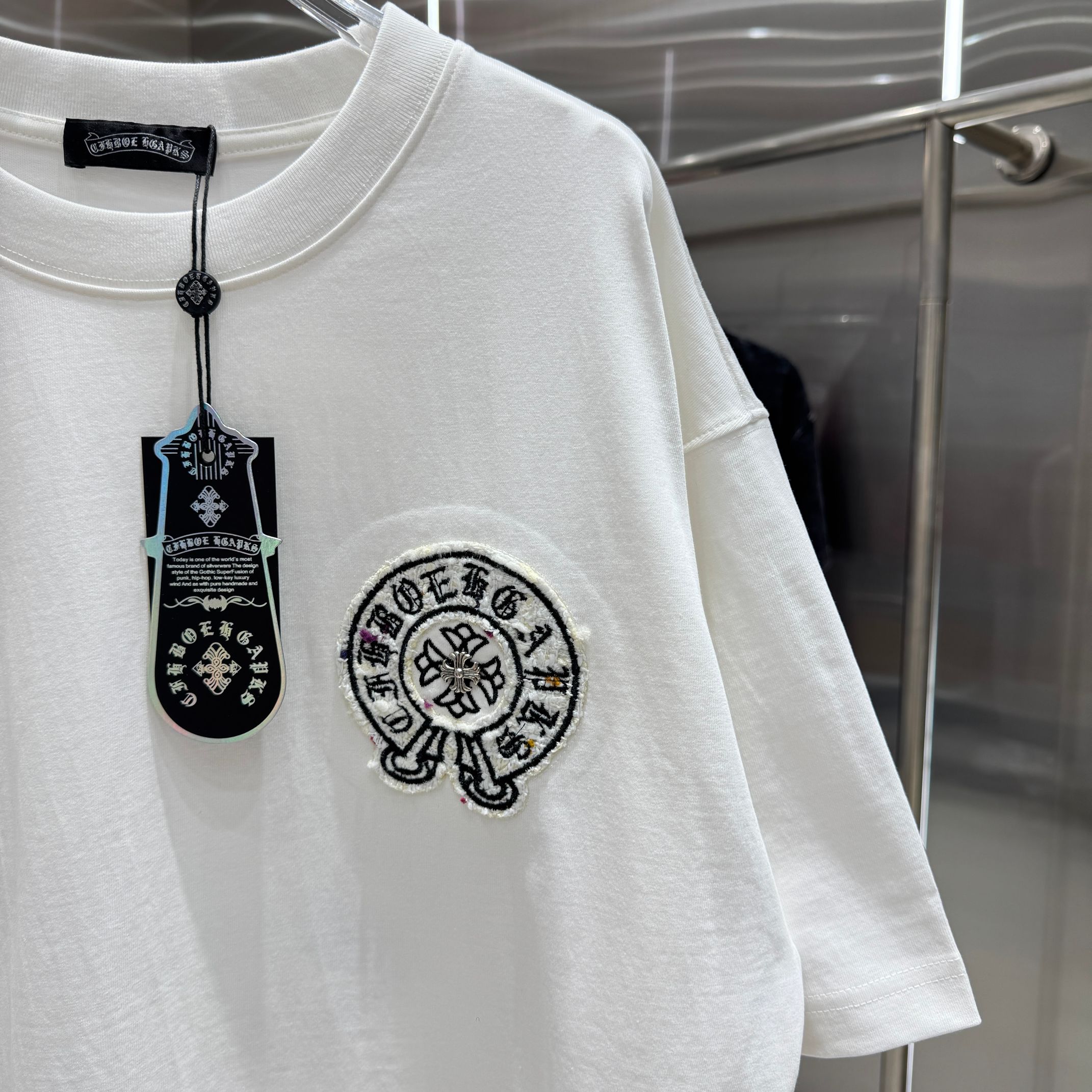 Chrome Hearts 克罗心 CH 春夏新款 2026 重工小香风贴布绣花工艺短袖T恤 重工面料300克重
