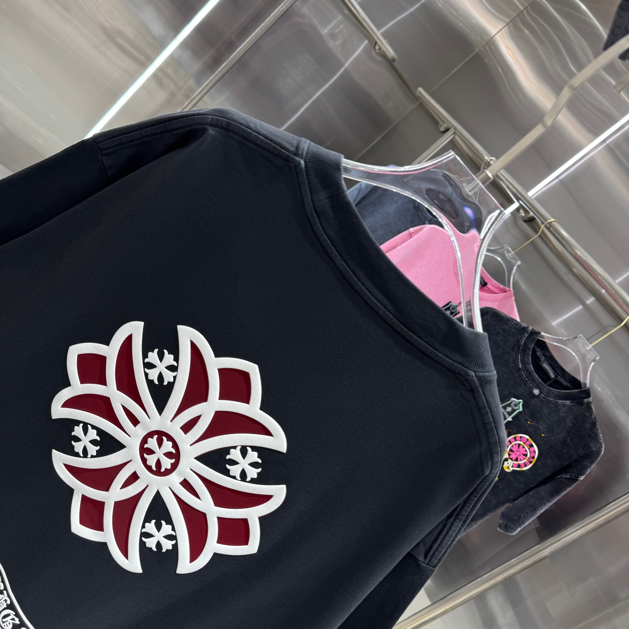 Chrome Hearts 克罗心 CH 春夏新款 2026 十字架工艺短袖T恤 重工面料300克重