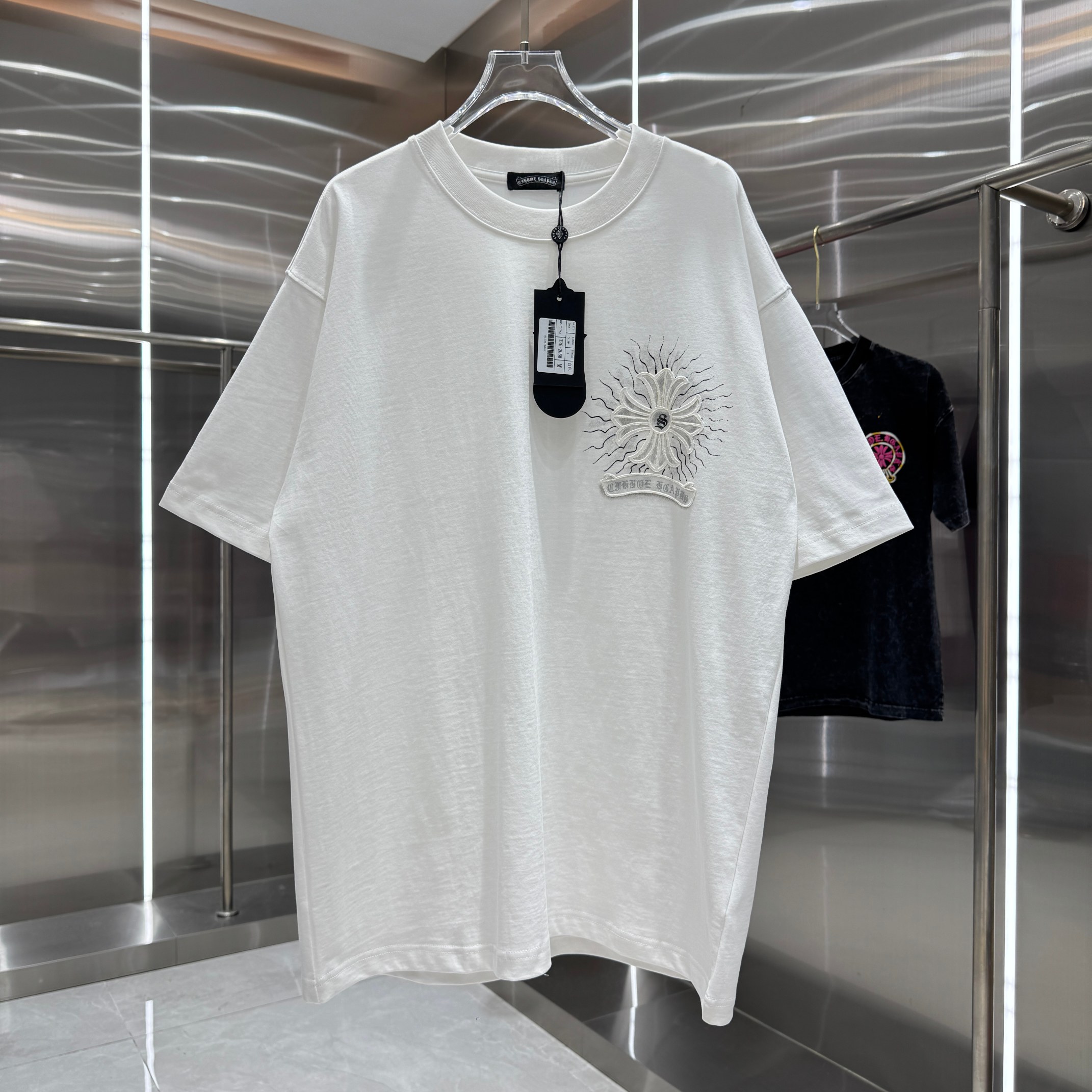 Chrome Hearts 克罗心 CH 春夏新款 2026 重工水洗贴布 手工水浆印花工艺短袖T恤 重工面料320克重