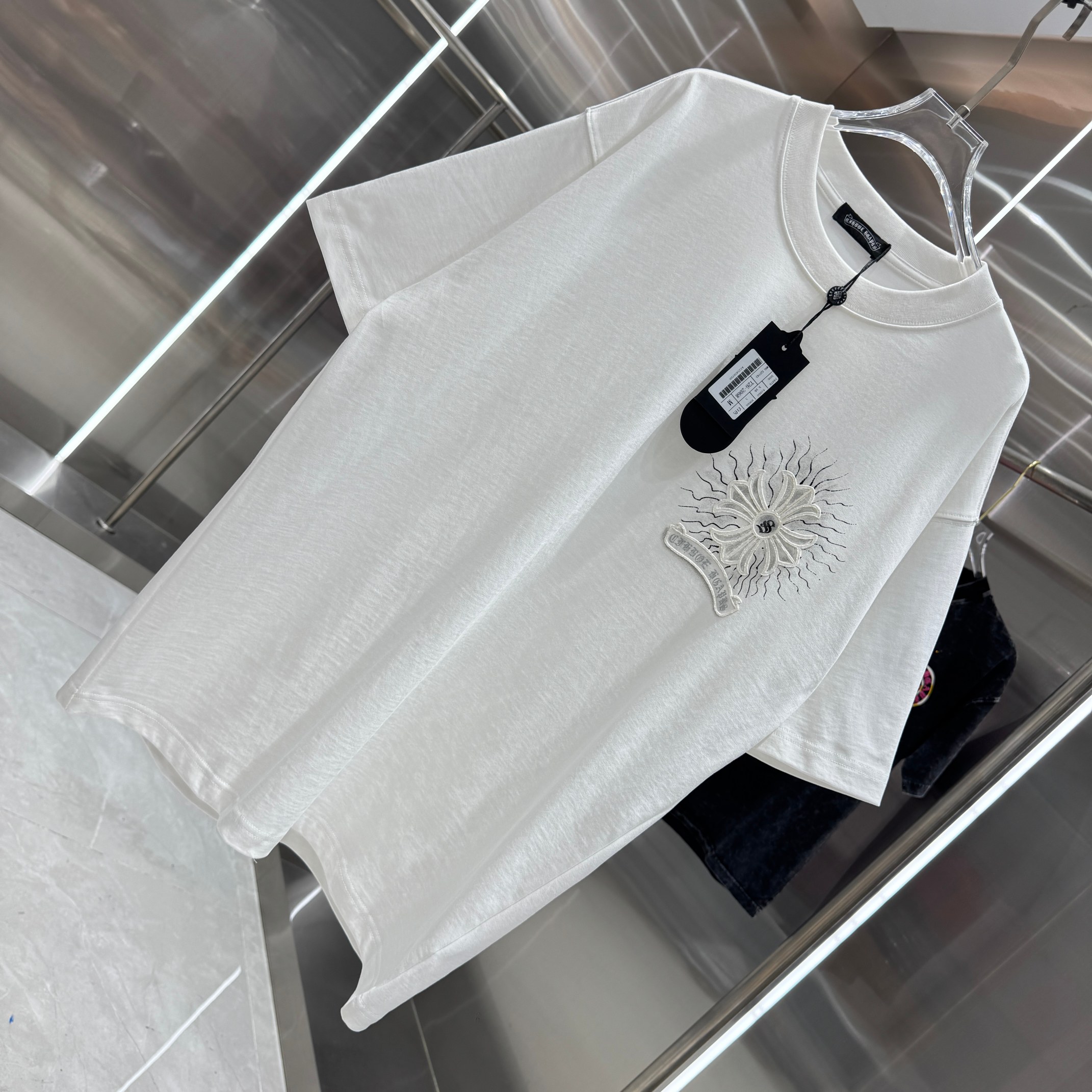 Chrome Hearts 克罗心 CH 春夏新款 2026 重工水洗贴布 手工水浆印花工艺短袖T恤 重工面料320克重