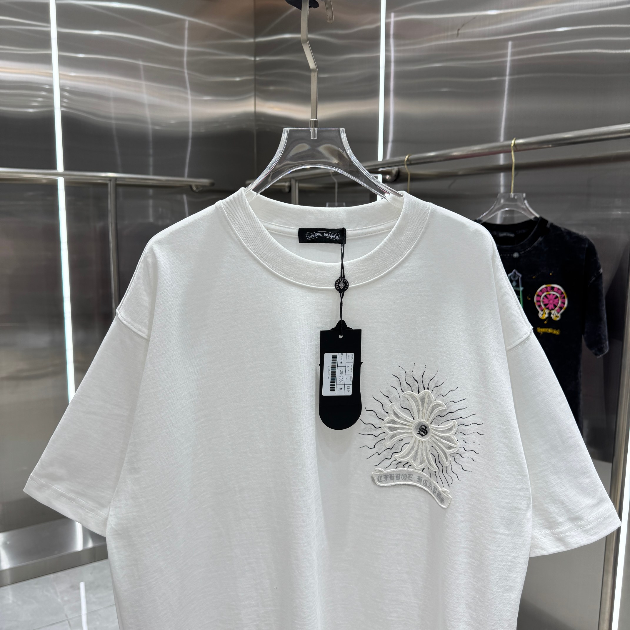 Chrome Hearts 克罗心 CH 春夏新款 2026 重工水洗贴布 手工水浆印花工艺短袖T恤 重工面料320克重