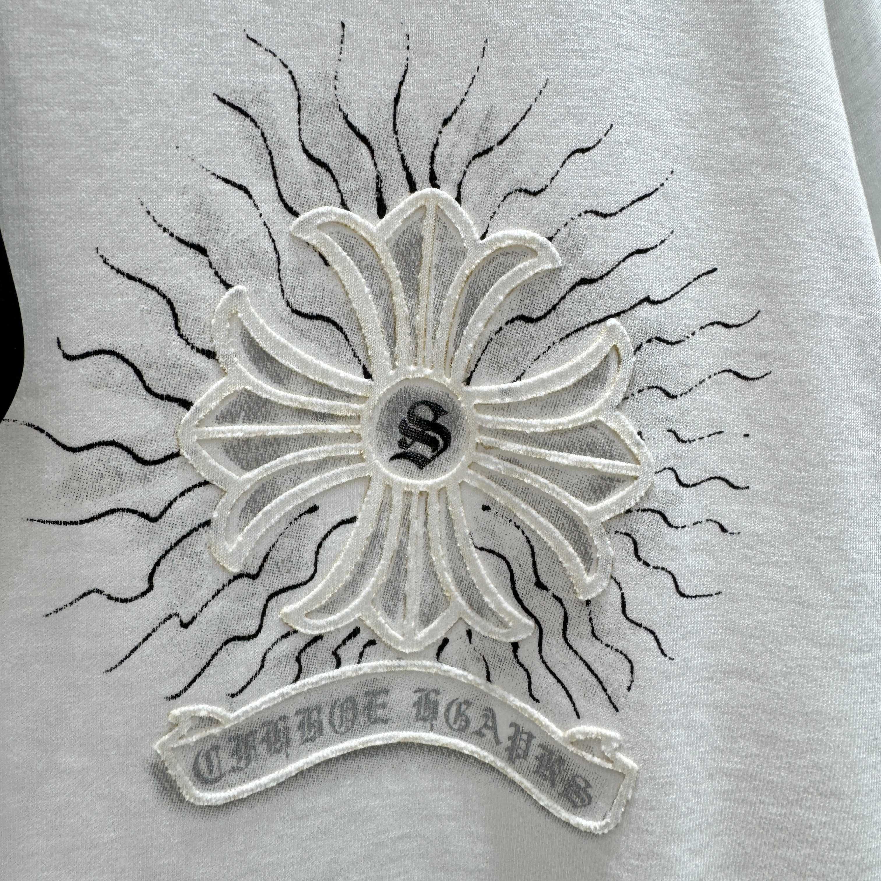 Chrome Hearts 克罗心 CH 春夏新款 2026 重工水洗贴布 手工水浆印花工艺短袖T恤 重工面料320克重
