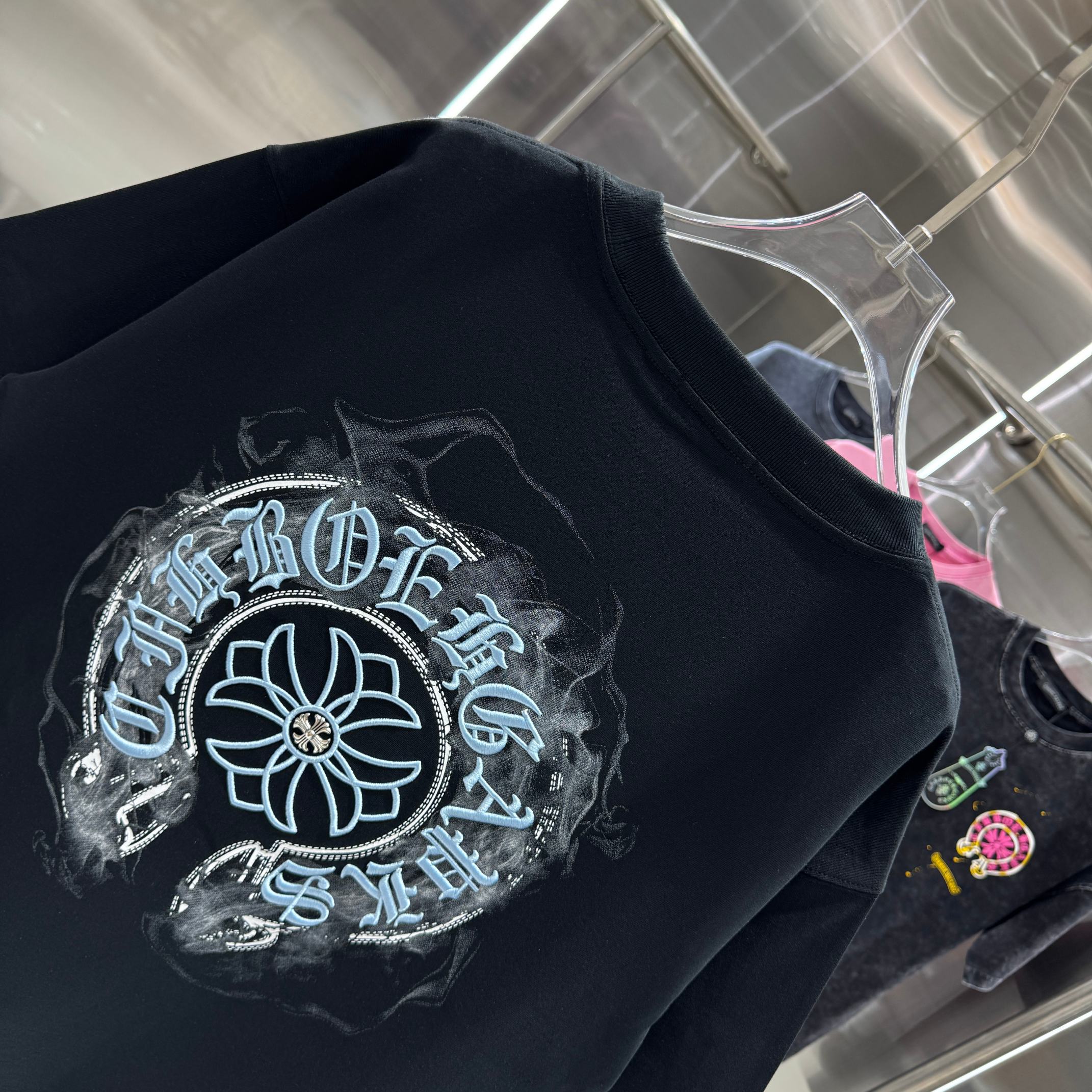 Chrome Hearts 克罗心 CH 春夏新款 2026 重工刺绣工艺短袖T恤 重工面料300克重