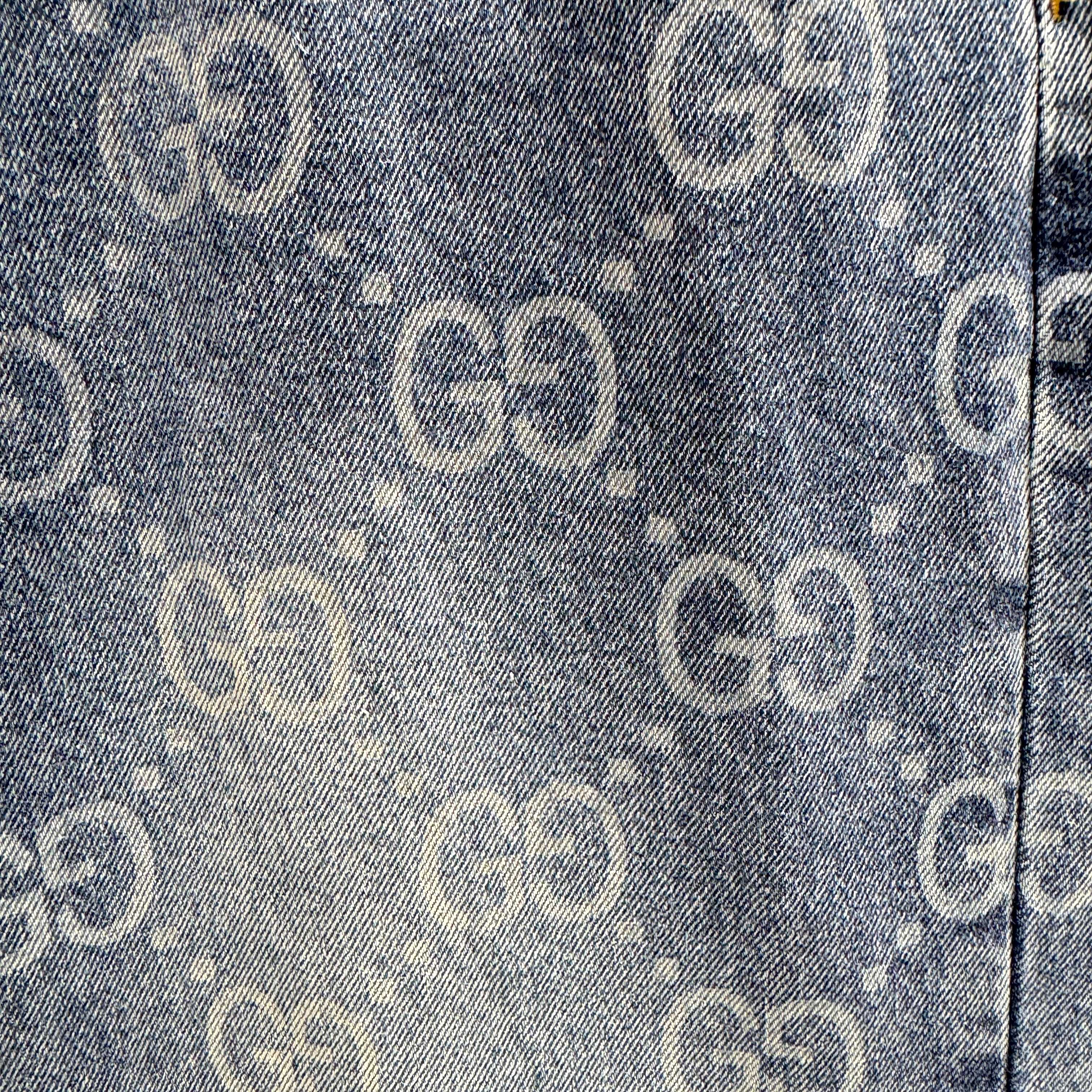 Gucci 古奇 G家 满身LOGO老花直筒牛仔裤不同水洗质感的款式 对腿细腿粗人士十分友好
