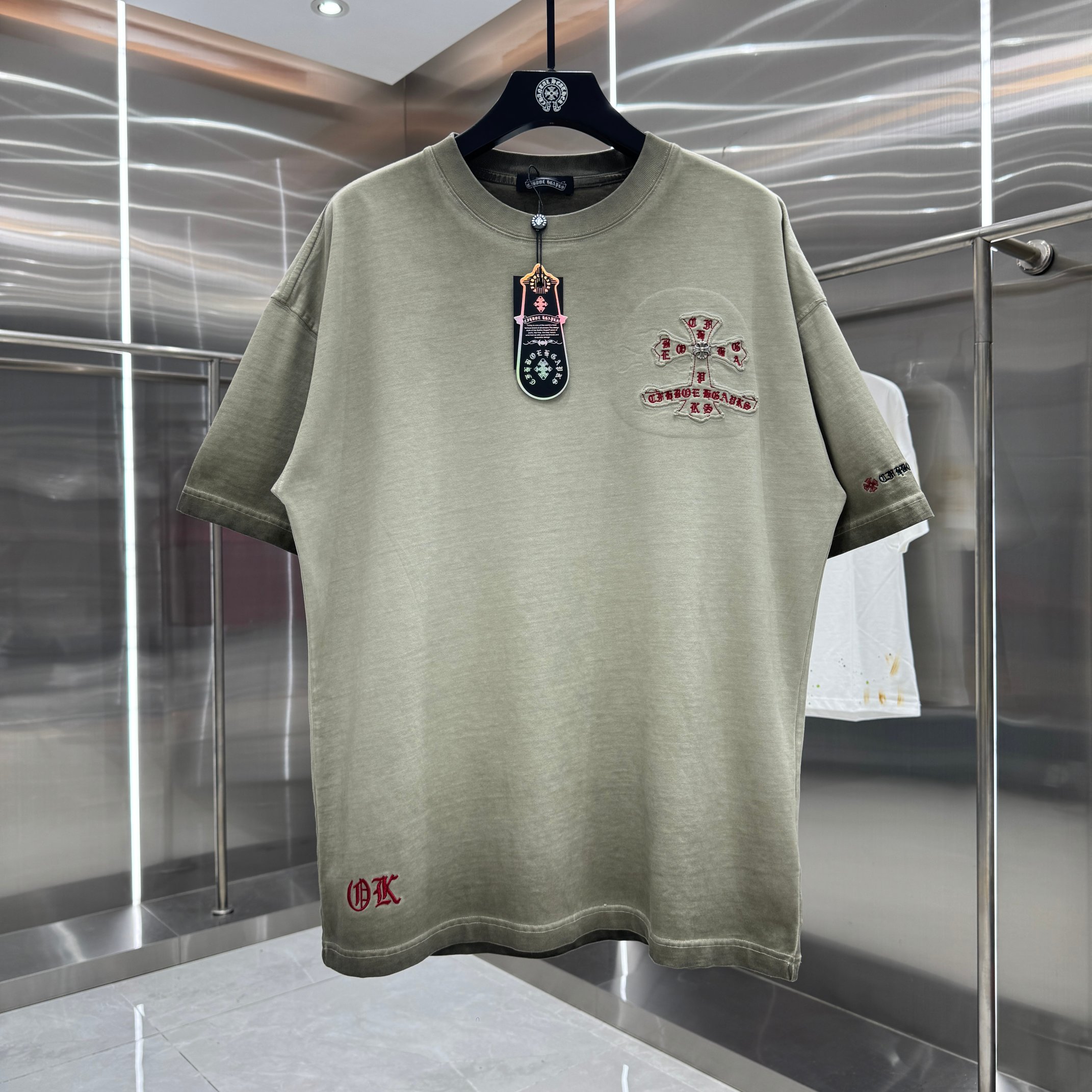 Chrome Hearts 克罗心 CH 春夏新款 2026 洗水炒色贴布绣工艺短袖T恤 重工面料330克重