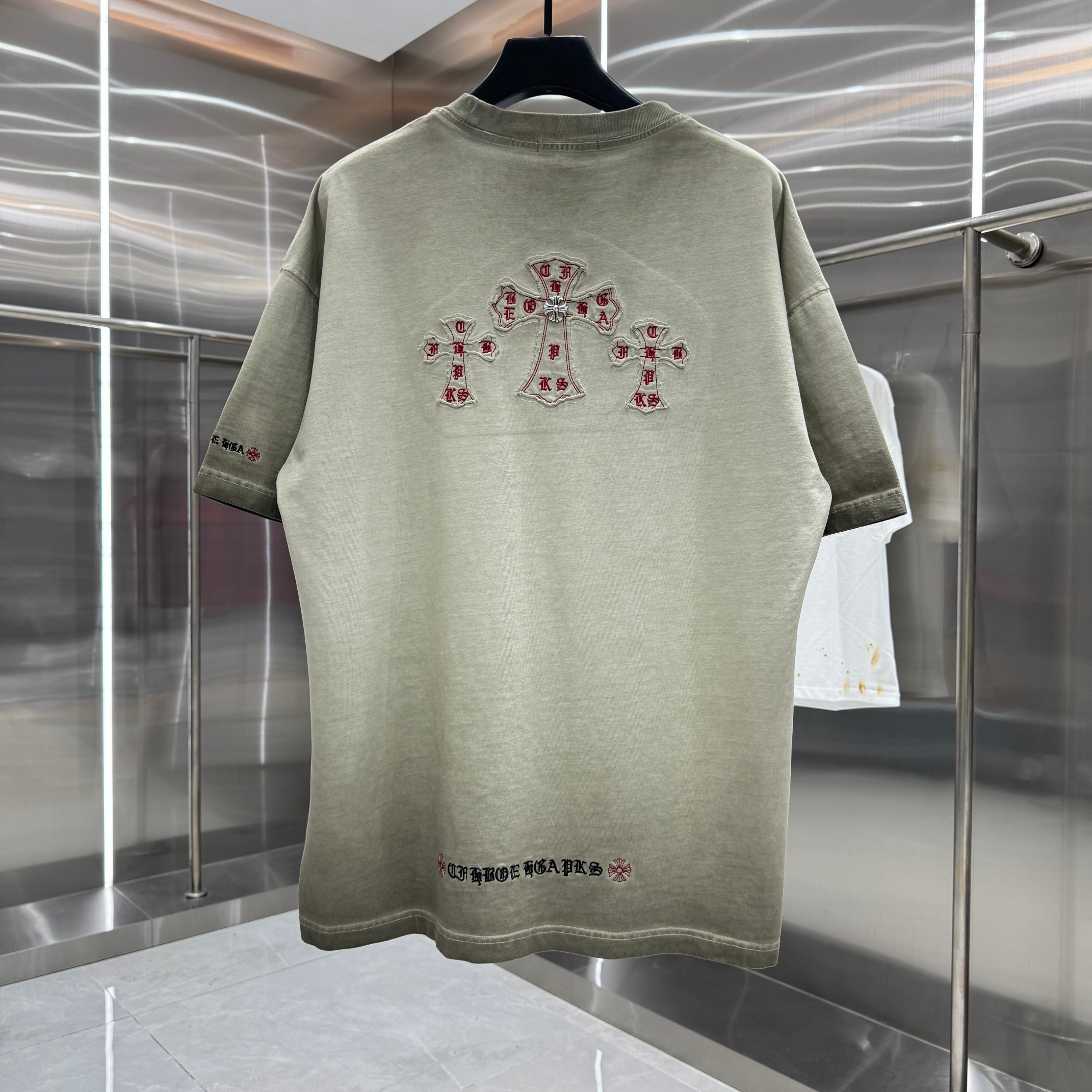 Chrome Hearts 克罗心 CH 春夏新款 2026 洗水炒色贴布绣工艺短袖T恤 重工面料330克重