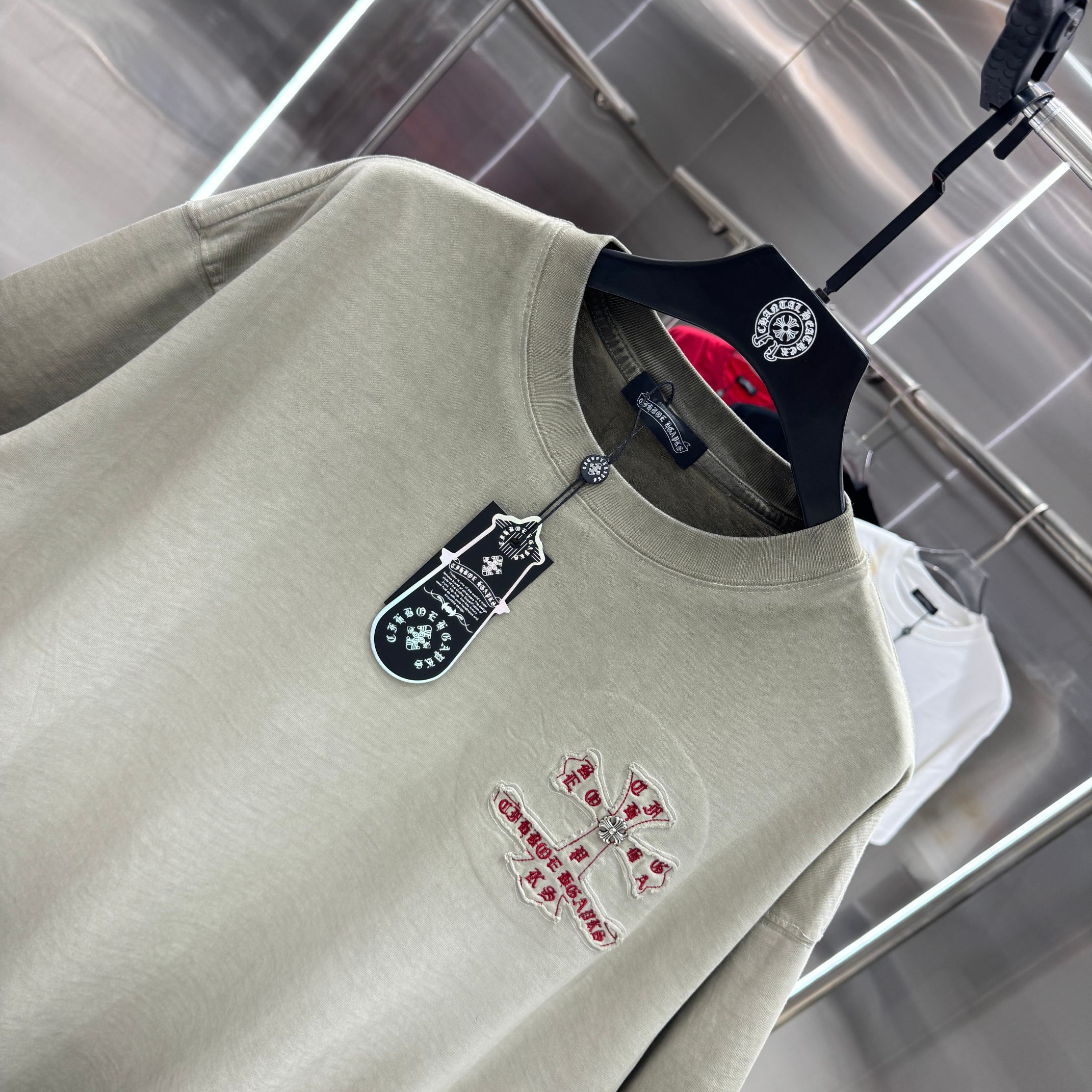 Chrome Hearts 克罗心 CH 春夏新款 2026 洗水炒色贴布绣工艺短袖T恤 重工面料330克重