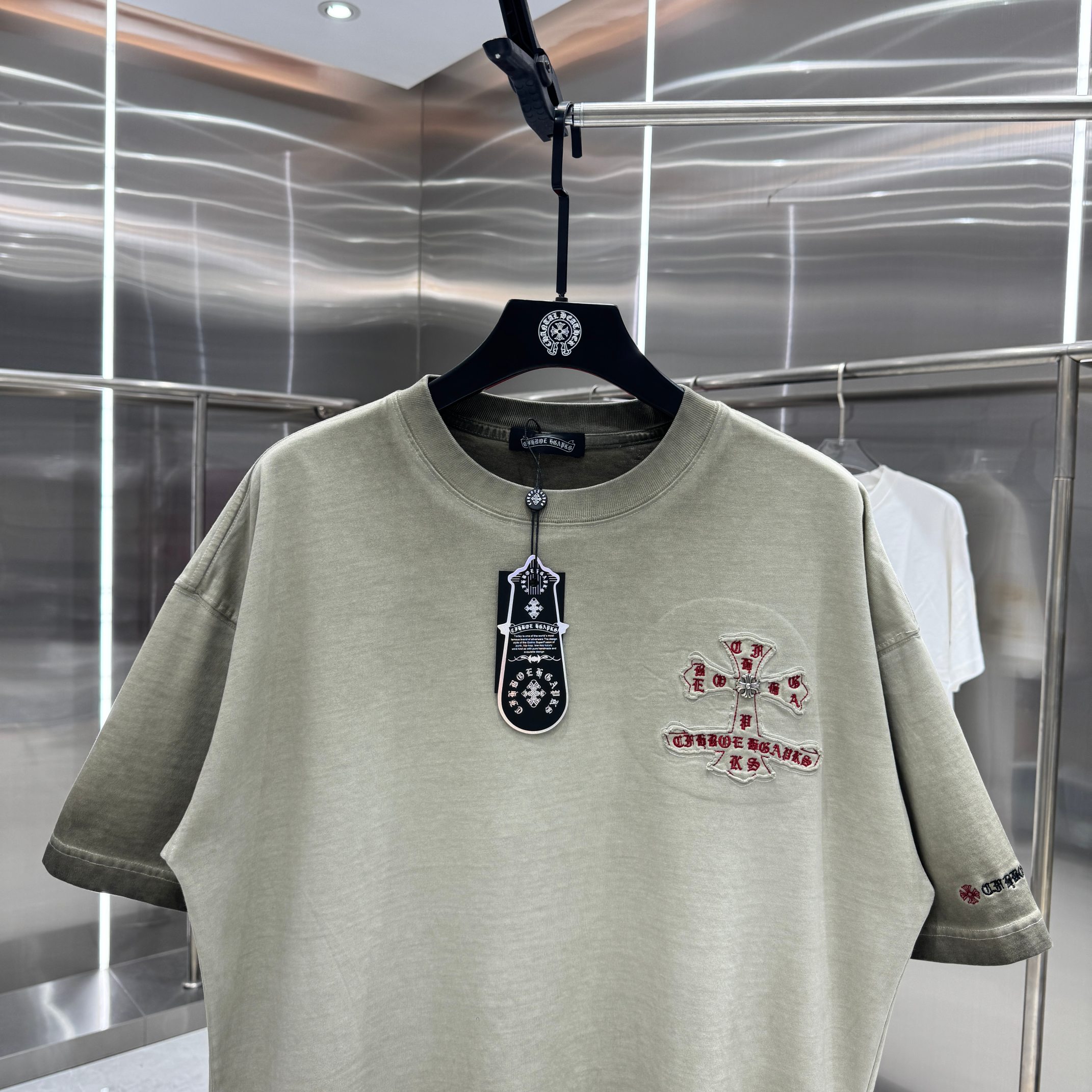 Chrome Hearts 克罗心 CH 春夏新款 2026 洗水炒色贴布绣工艺短袖T恤 重工面料330克重