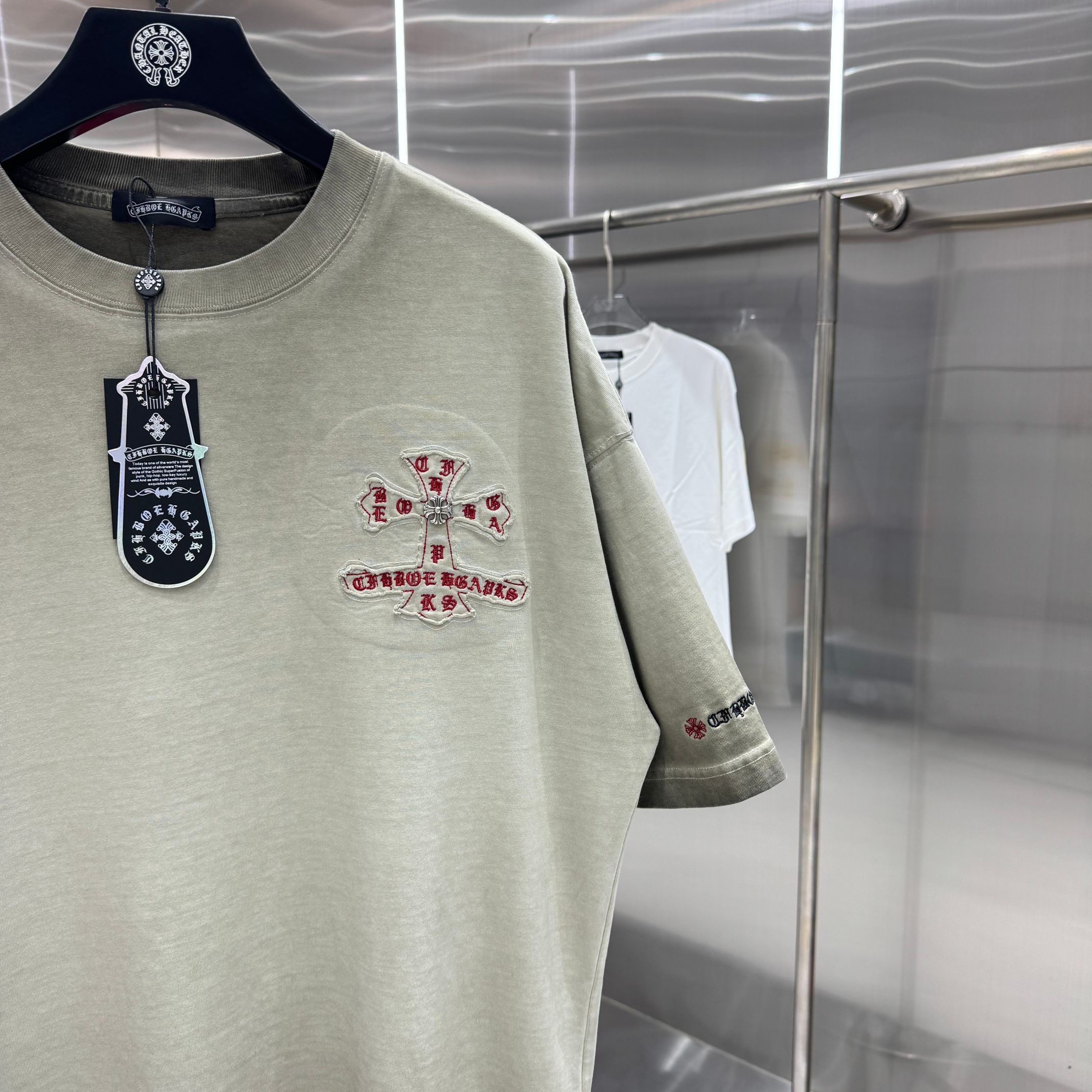 Chrome Hearts 克罗心 CH 春夏新款 2026 洗水炒色贴布绣工艺短袖T恤 重工面料330克重