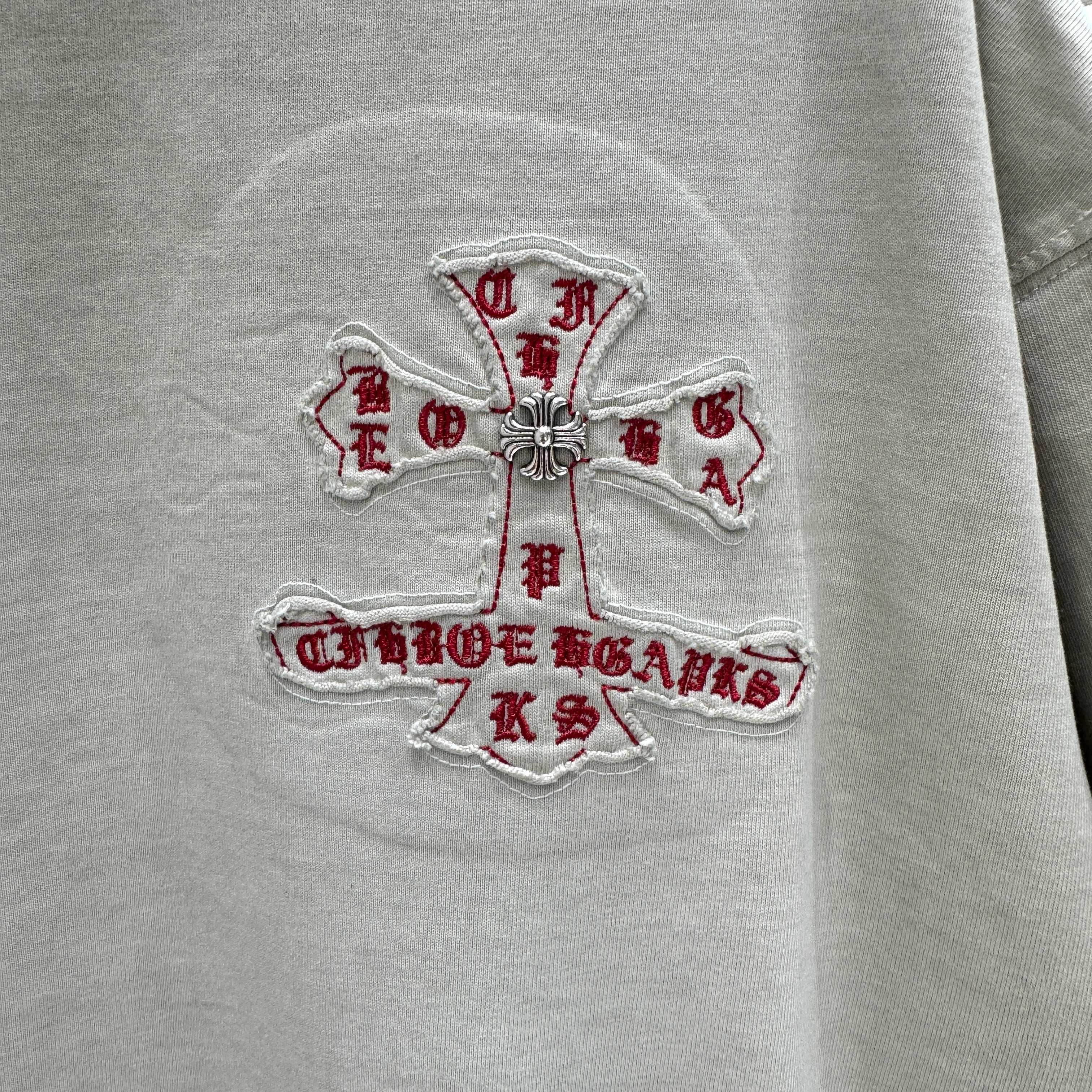 Chrome Hearts 克罗心 CH 春夏新款 2026 洗水炒色贴布绣工艺短袖T恤 重工面料330克重