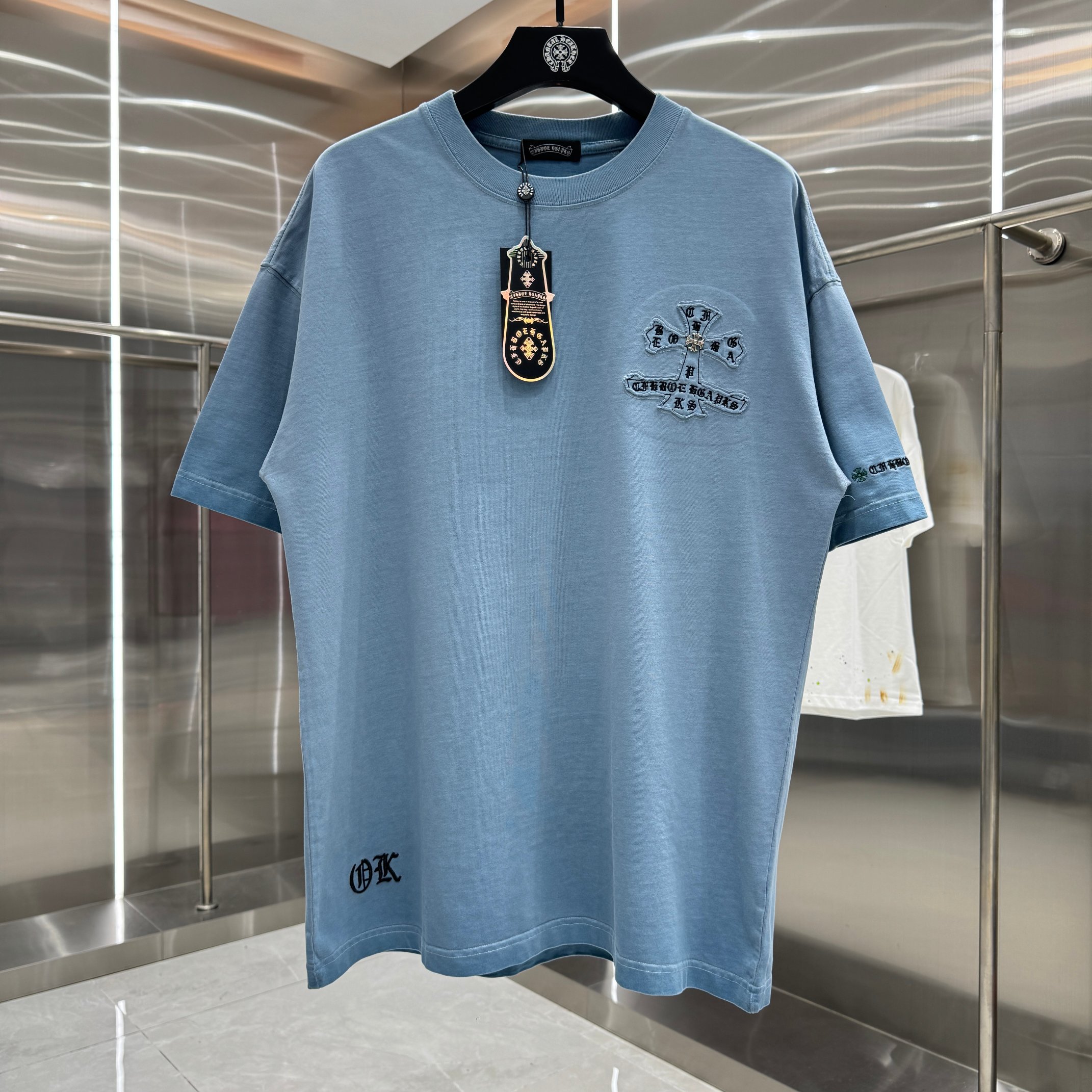 Chrome Hearts 克罗心 CH 春夏新款 2026 洗水炒色贴布绣工艺短袖T恤 重工面料330克重