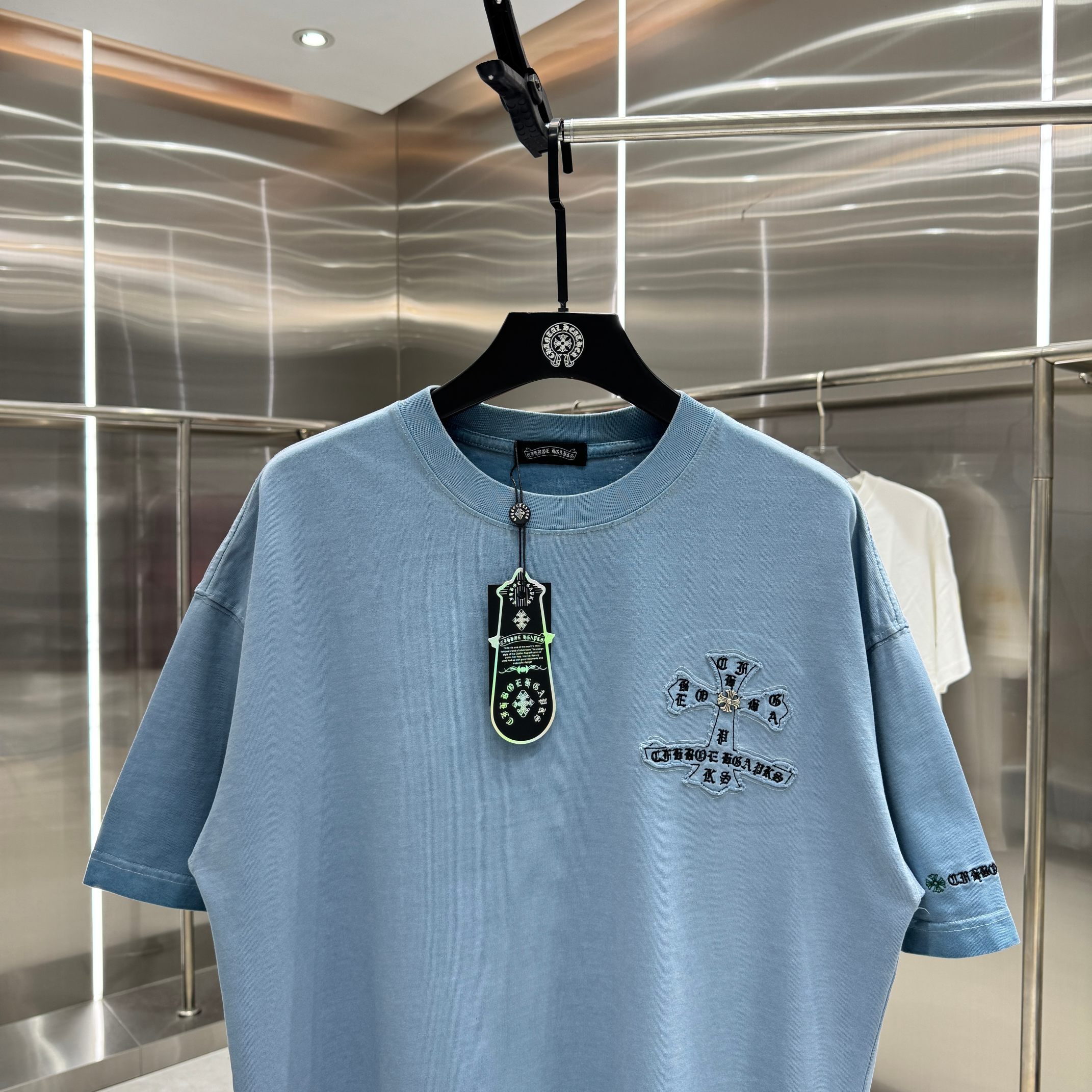 Chrome Hearts 克罗心 CH 春夏新款 2026 洗水炒色贴布绣工艺短袖T恤 重工面料330克重