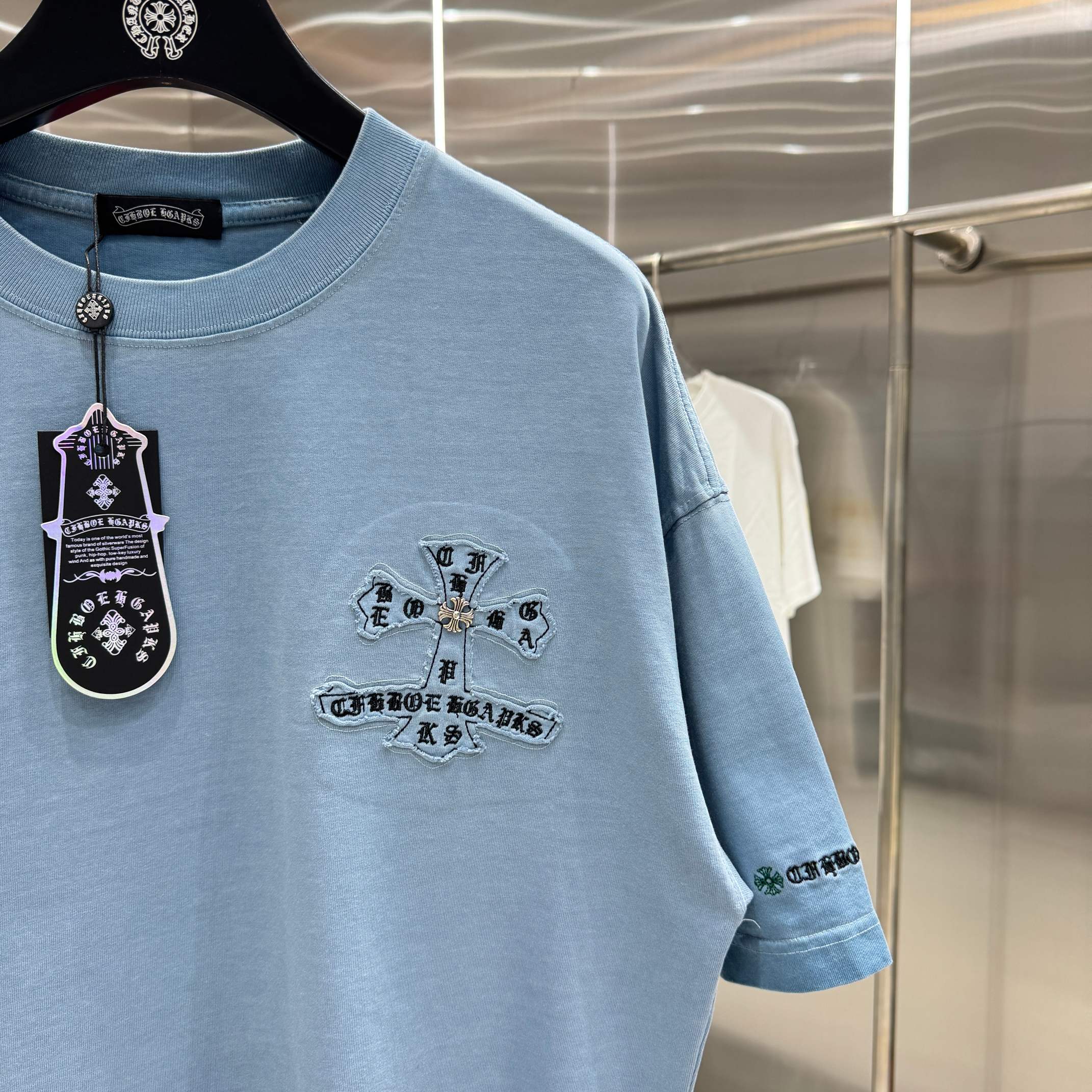 Chrome Hearts 克罗心 CH 春夏新款 2026 洗水炒色贴布绣工艺短袖T恤 重工面料330克重
