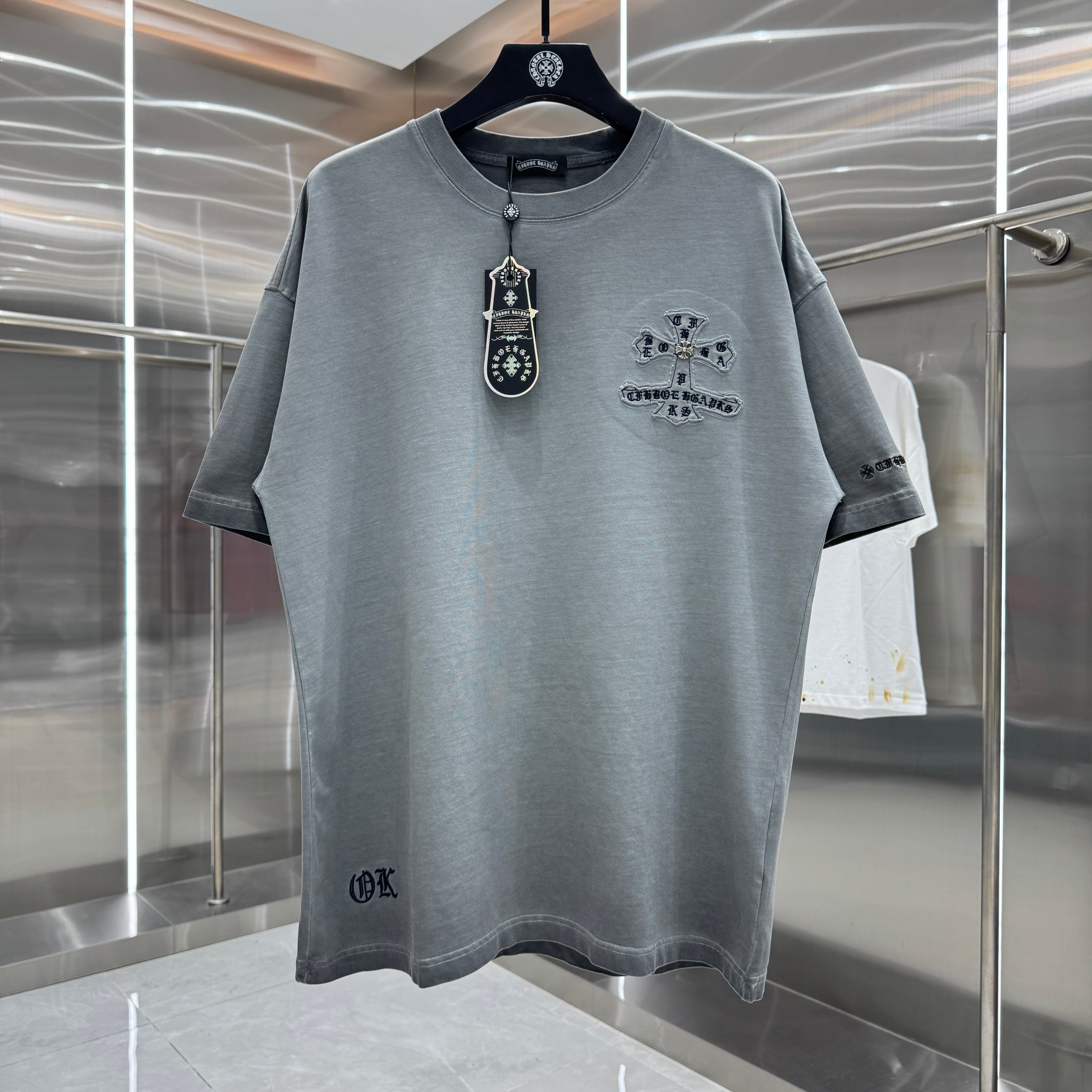 Chrome Hearts 克罗心 CH 春夏新款 2026 洗水炒色贴布绣工艺短袖T恤 重工面料330克重