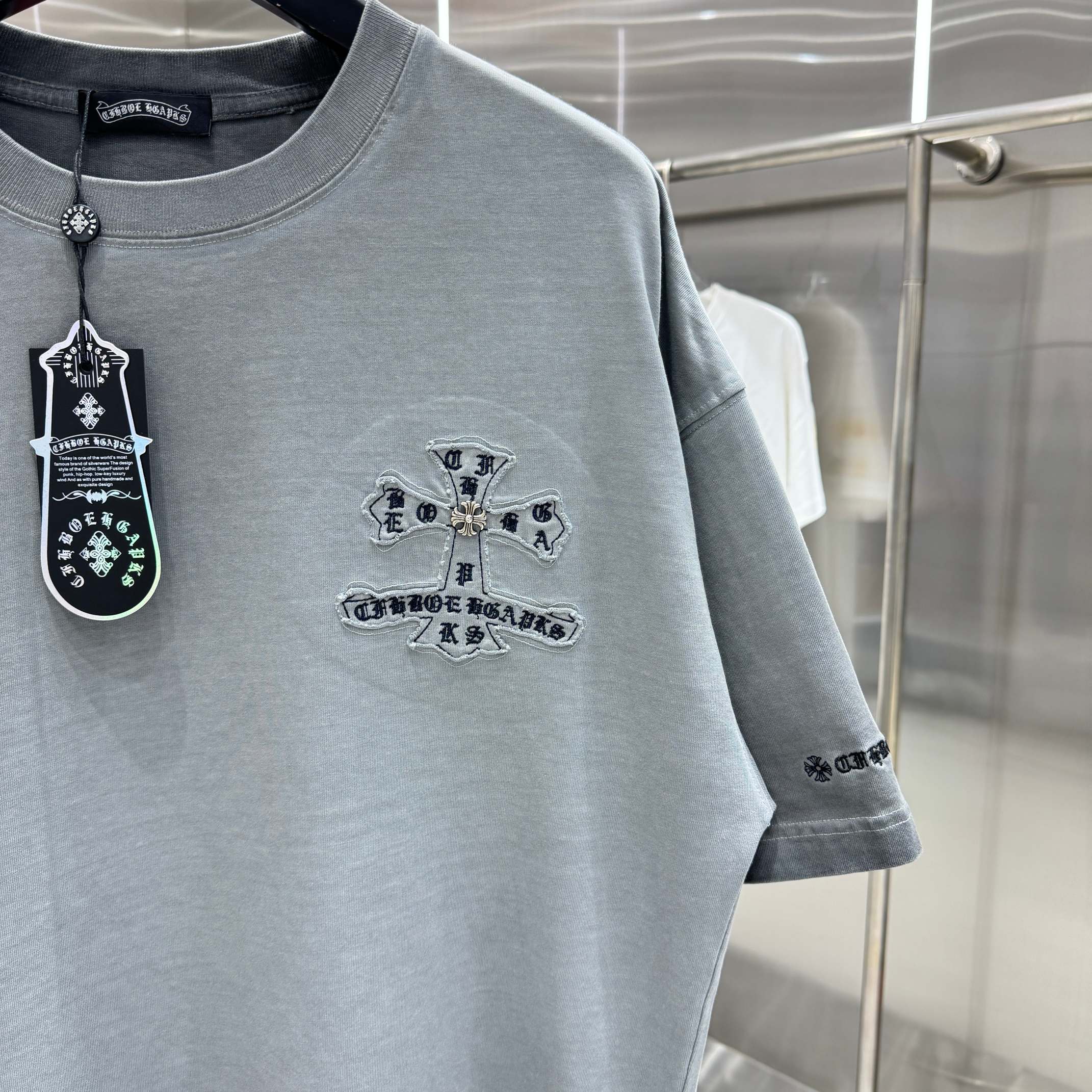 Chrome Hearts 克罗心 CH 春夏新款 2026 洗水炒色贴布绣工艺短袖T恤 重工面料330克重