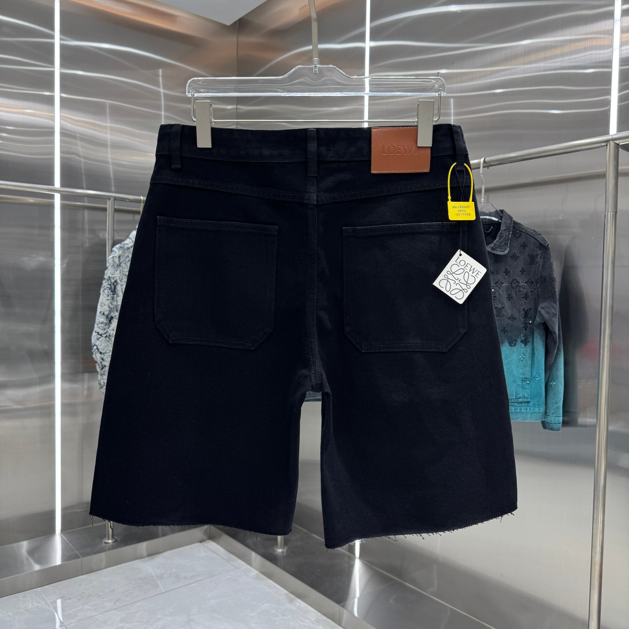 Loewe 罗意威 图案印花牛仔裤短裤