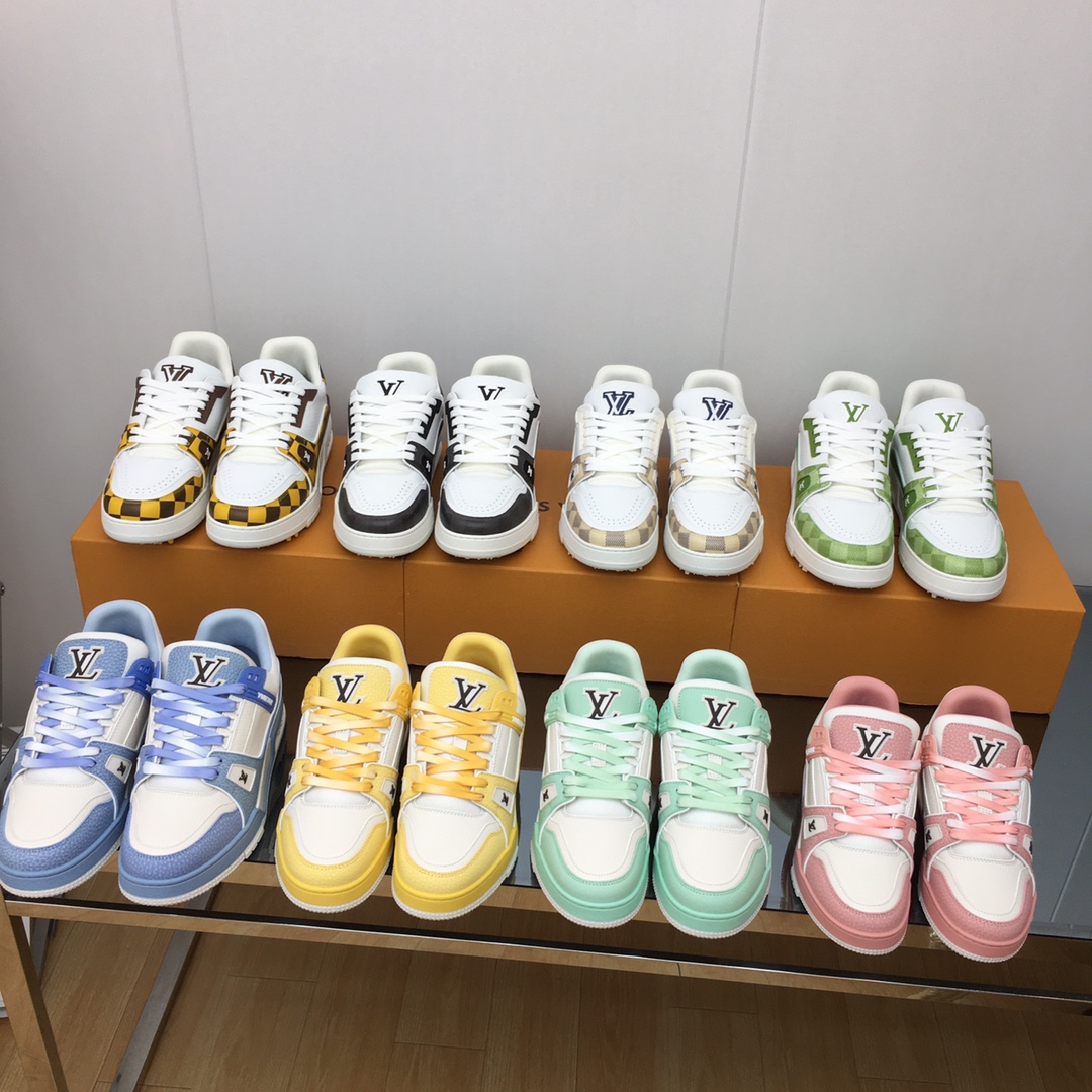 LV Trainer series latest couple style sports shoes