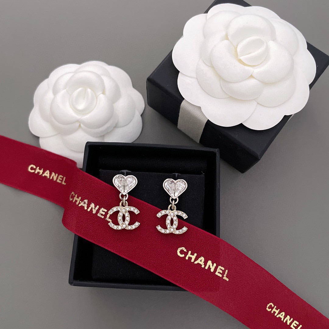 Chanel Bijoux Boucle D’Oreille Or Argent épissure Fashion