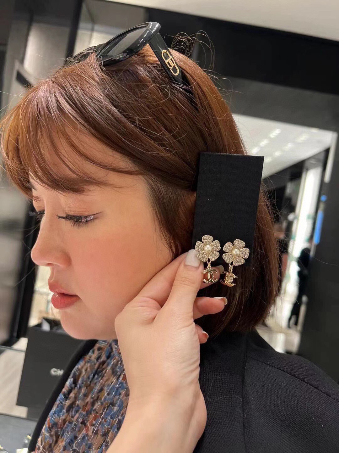 Meilleure qualité de réplique
 Chanel Bijoux Boucle D’Oreille