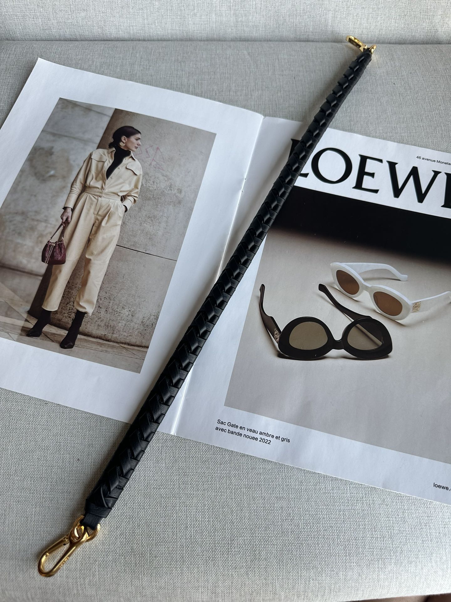 NO:341080,Super versatile hand-woven belt, length 53cm, super rated Loewe19860909特级 百搭手工編织皮带 ,長度53cm,特级罗意威,loewe,Bag