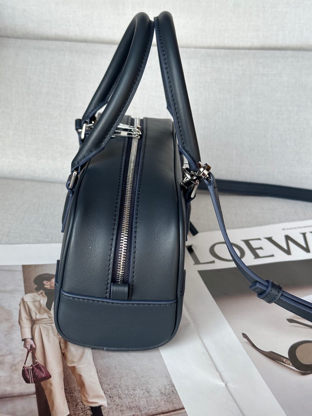 Loewe Amazona 23 Navy Nappa Leather Satchel Handbag with Anagram Lock 4 i1735368549762 3157 0 2