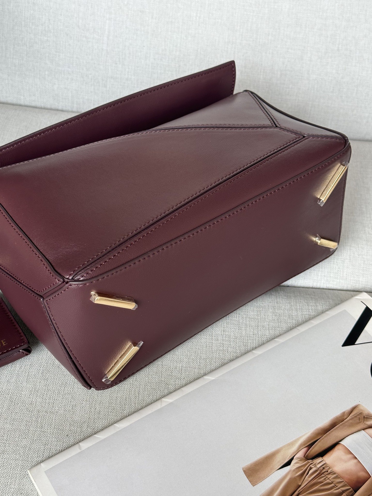 Loewe Puzzle Bag Small Nappa Leather Featherlight Top Handle Shoulder Bag 7 i1744357990649 8560 0 5