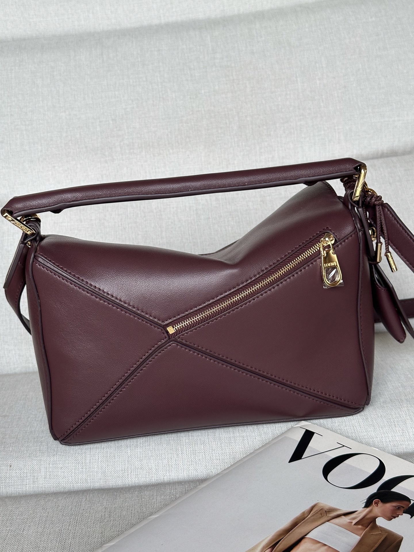 Loewe Puzzle Bag Small Nappa Leather Featherlight Top Handle Shoulder Bag 6 i1744357992189 6501 0 3
