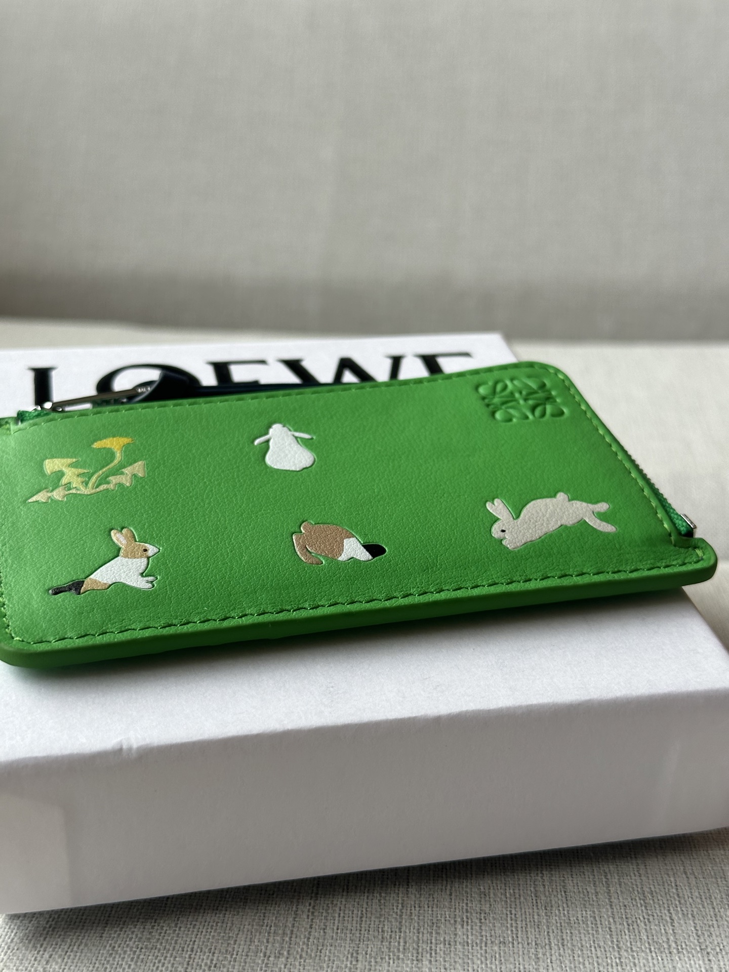 LOEWE Limited Edition Green Rabbit Card Holder - Embedded Design 2 i1749365222627 3109 0 2