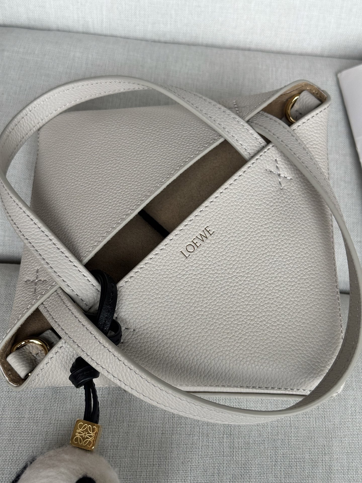 Loewe Puzzle Fold Mini Tote Bag - Grey Leather, Iconic Design 9 i1753692758702 7226 0 6