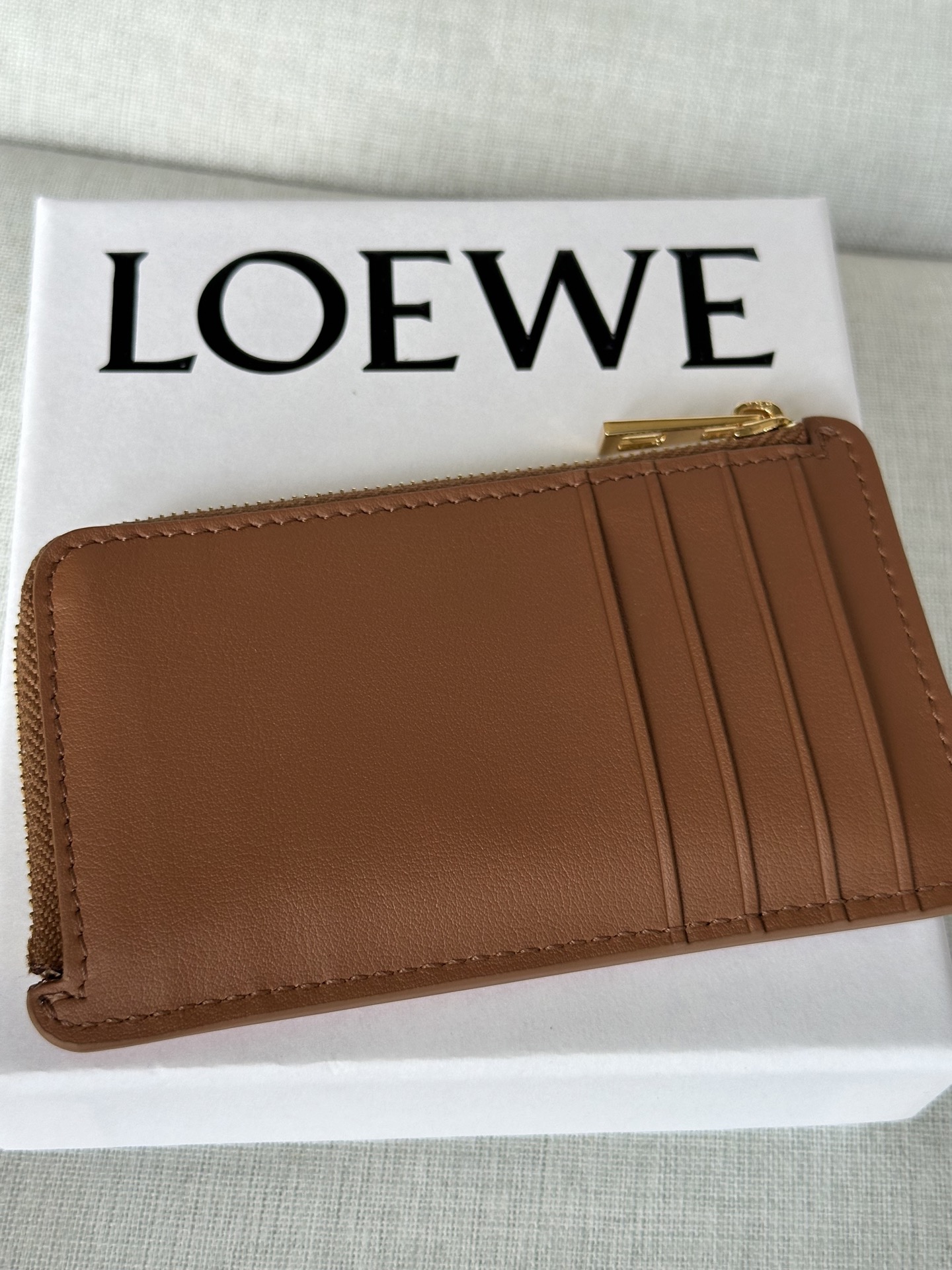 LOEWE Landscape Zipped Cardholder in Nappa Leather and Suede 3 i1756275834571 1226 0 5