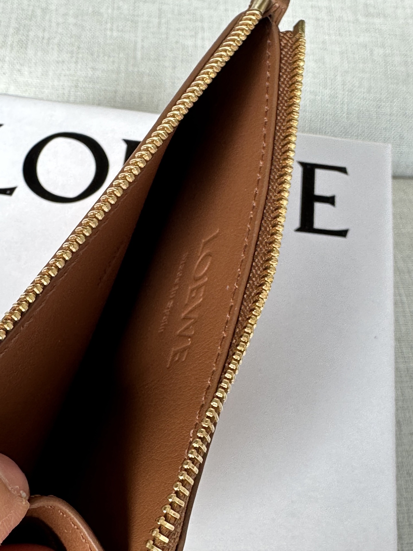 LOEWE Landscape Zipped Cardholder in Nappa Leather and Suede 9 i1756275893544 8979 0 8