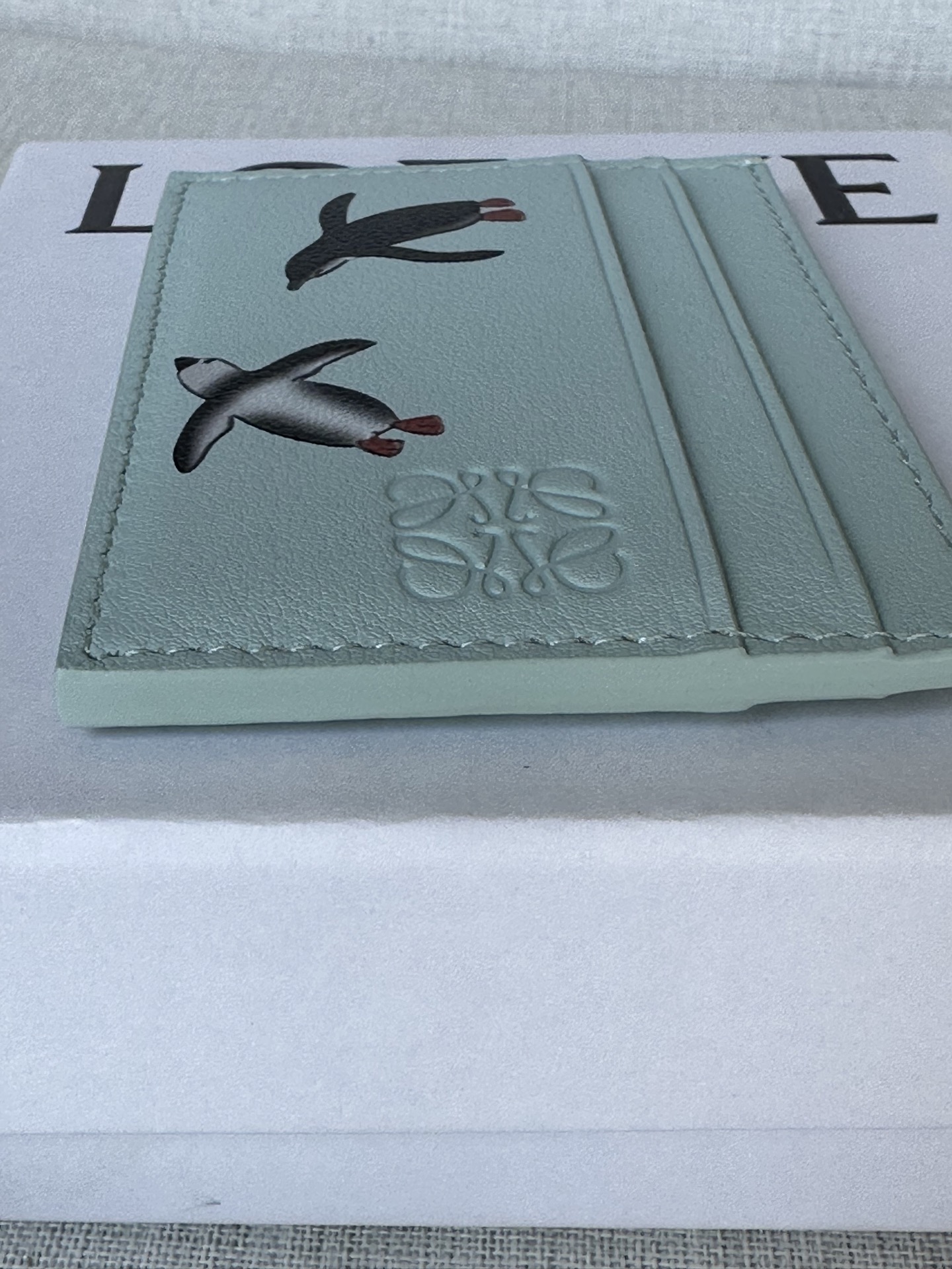 LOEWE x Suna Fujita Penguin Card Holder, Glacier Blue, Leather 7 i1757661955978 3165 0 5