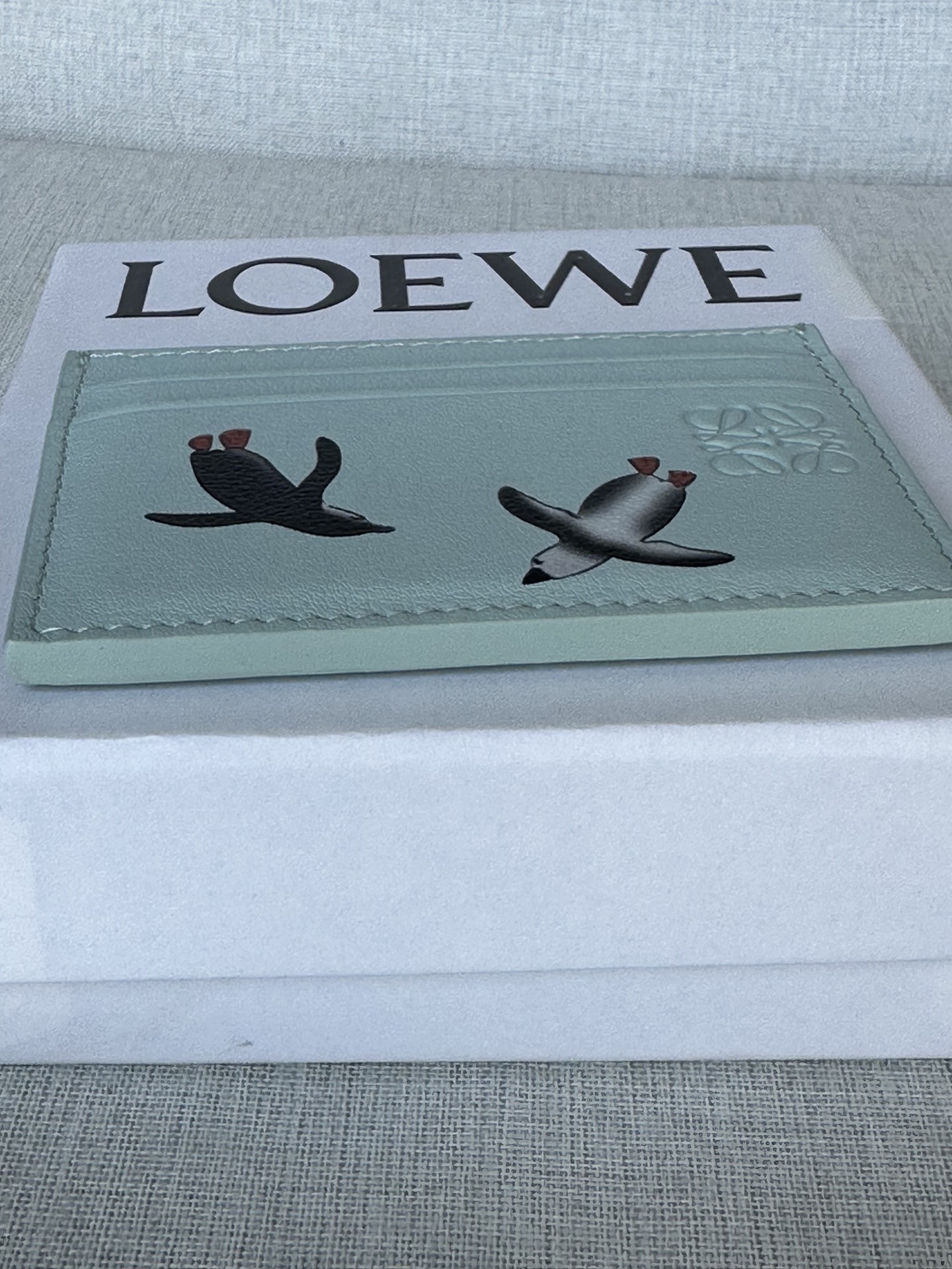 LOEWE x Suna Fujita Penguin Card Holder, Glacier Blue, Leather 6 i1757661956068 2006 0 4
