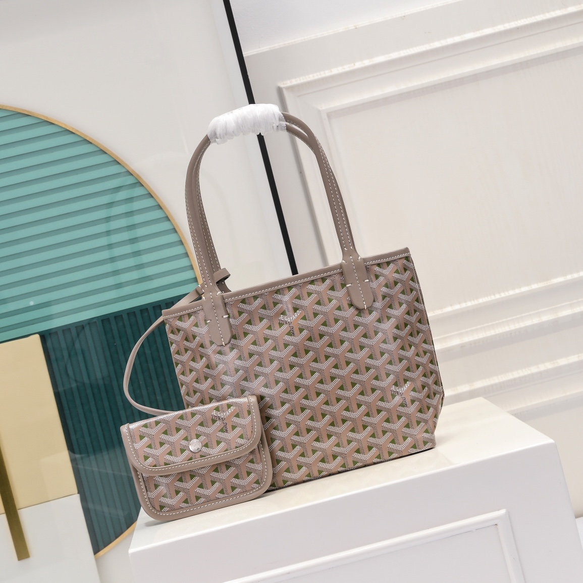 Goyard Mini Bags Beige Grey Blue Green Khaki Pink Canvas Mini