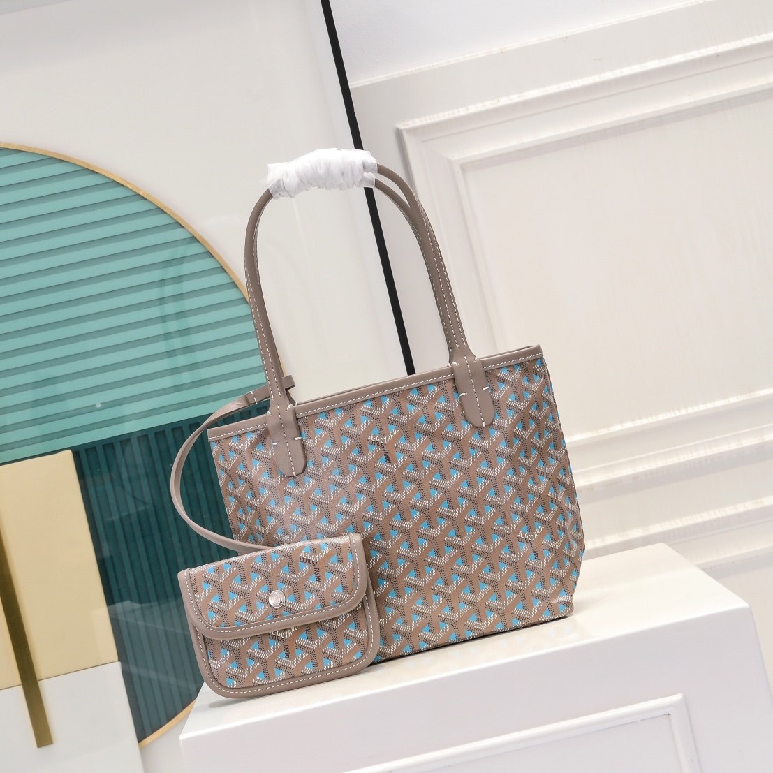 Goyard Mini Bags Beige Grey Blue Green Khaki Pink Canvas Mini