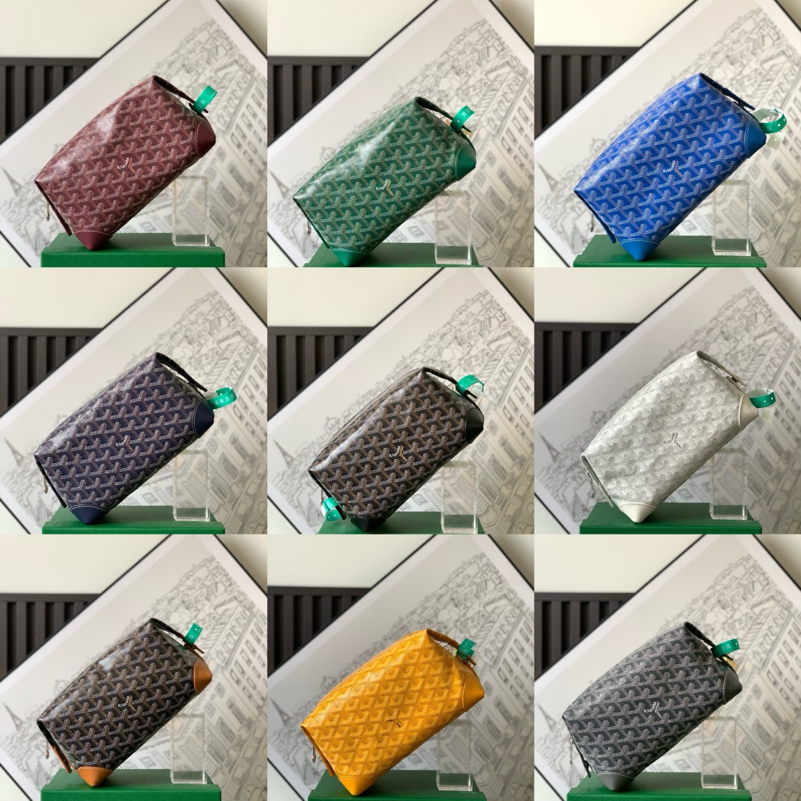 Goyard Boeing Toiletry Pouch Handbag Travel Storage Bag with Double Compartments