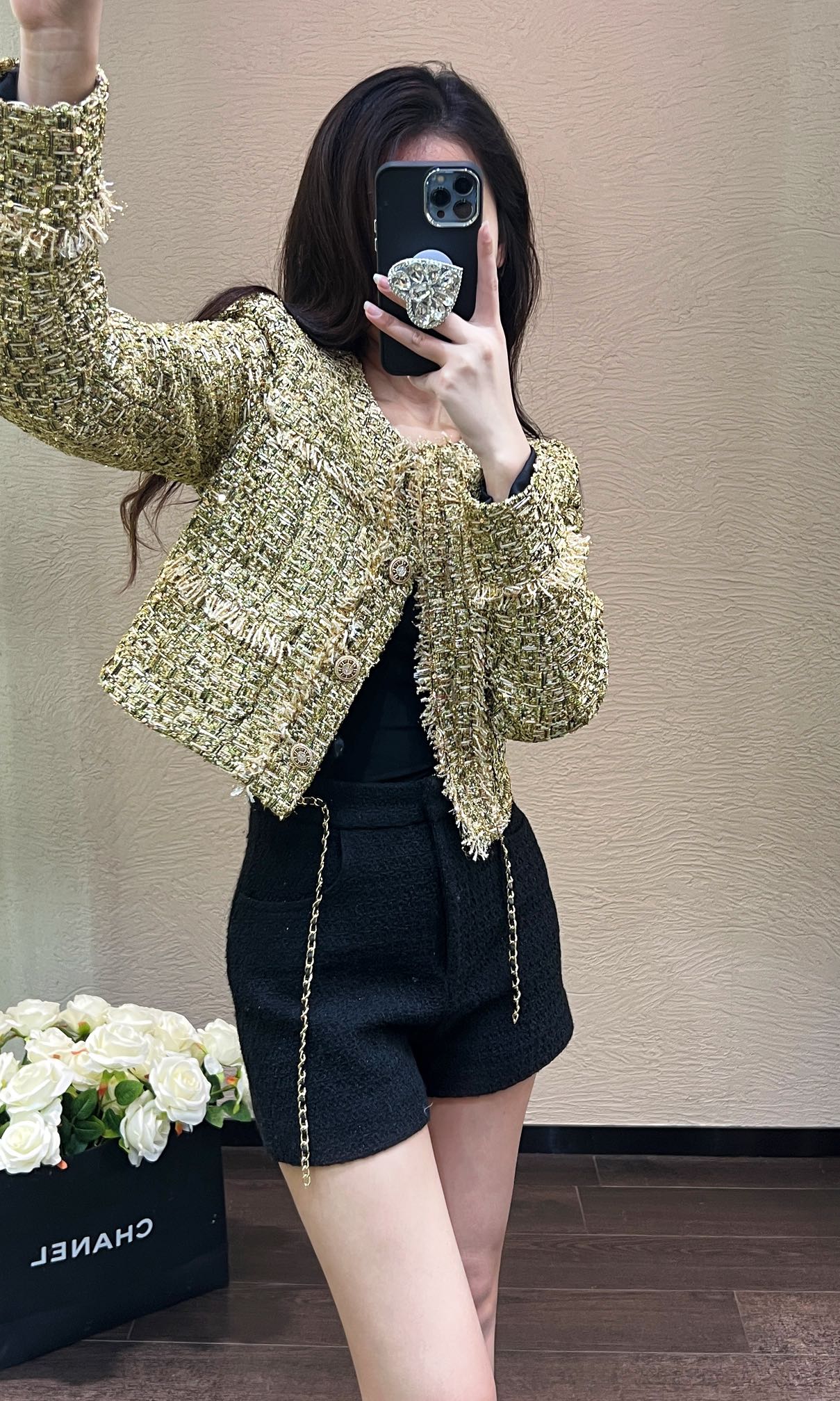 Chanel Clothing Coats & Jackets Gold Spring Collection